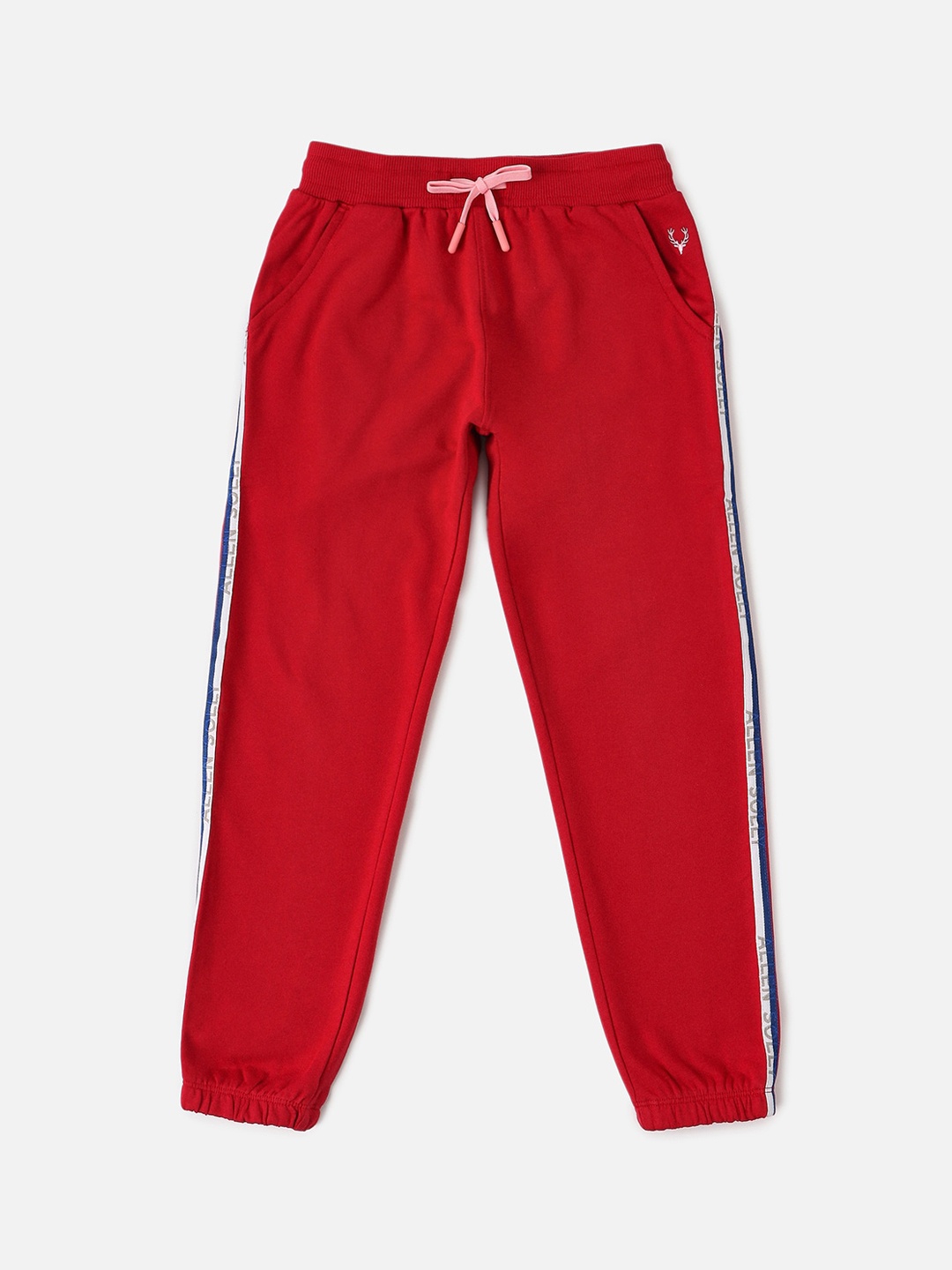 

Allen Solly Junior Girls Mid-Rise Joggers, Red