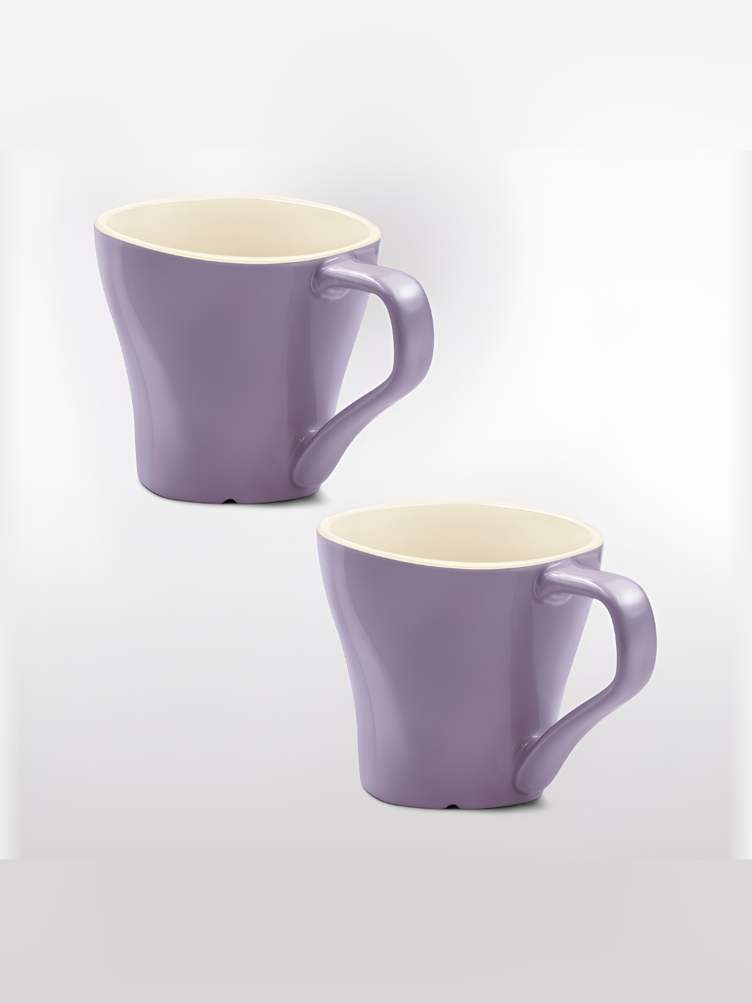 

Treo Set of 2 Violet Twist Ceramic Mug 240 ml Each