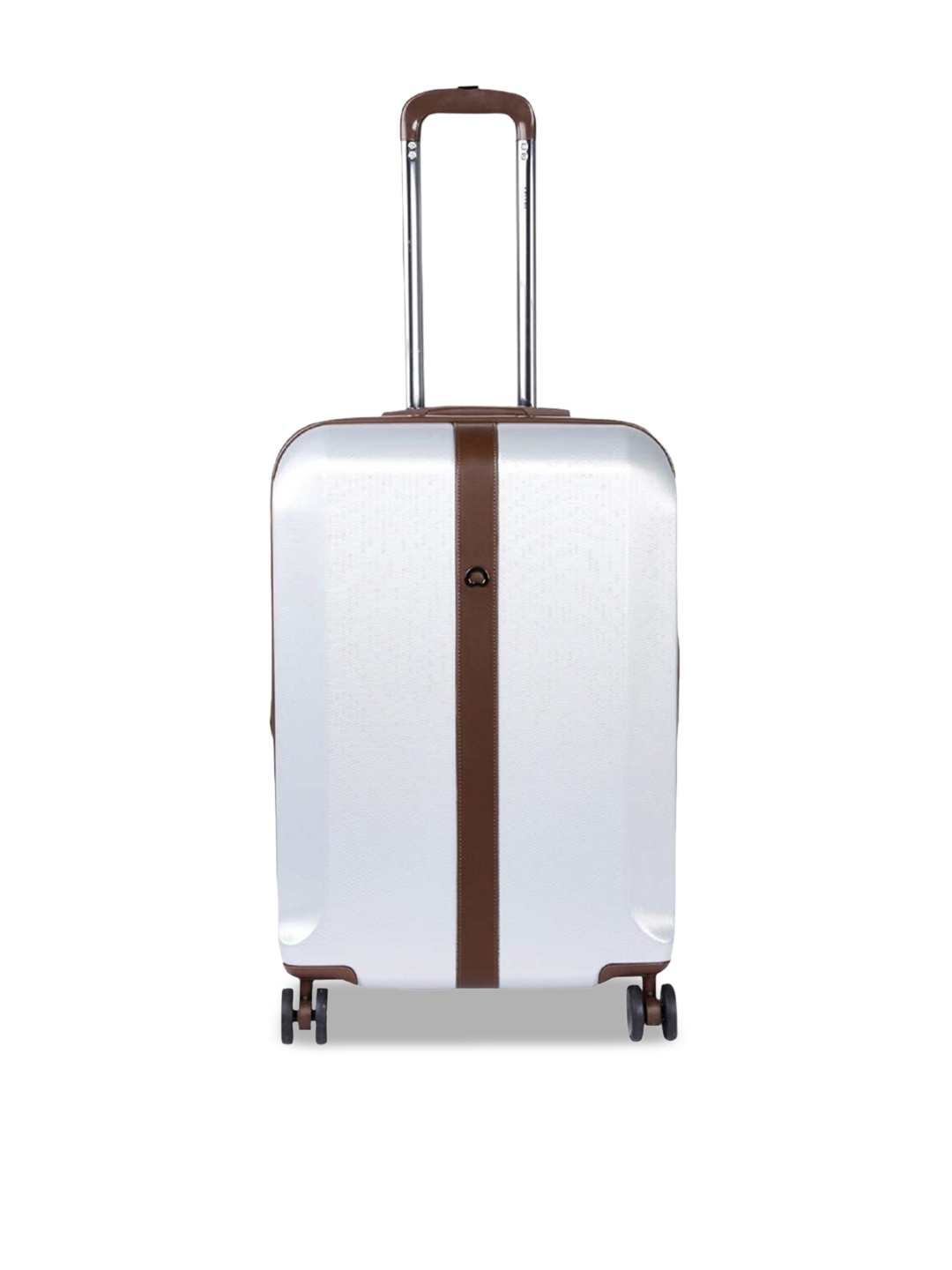 

DELSEY Textured Hard-Sided Medium Trolley Suitcase 70 cm, Silver