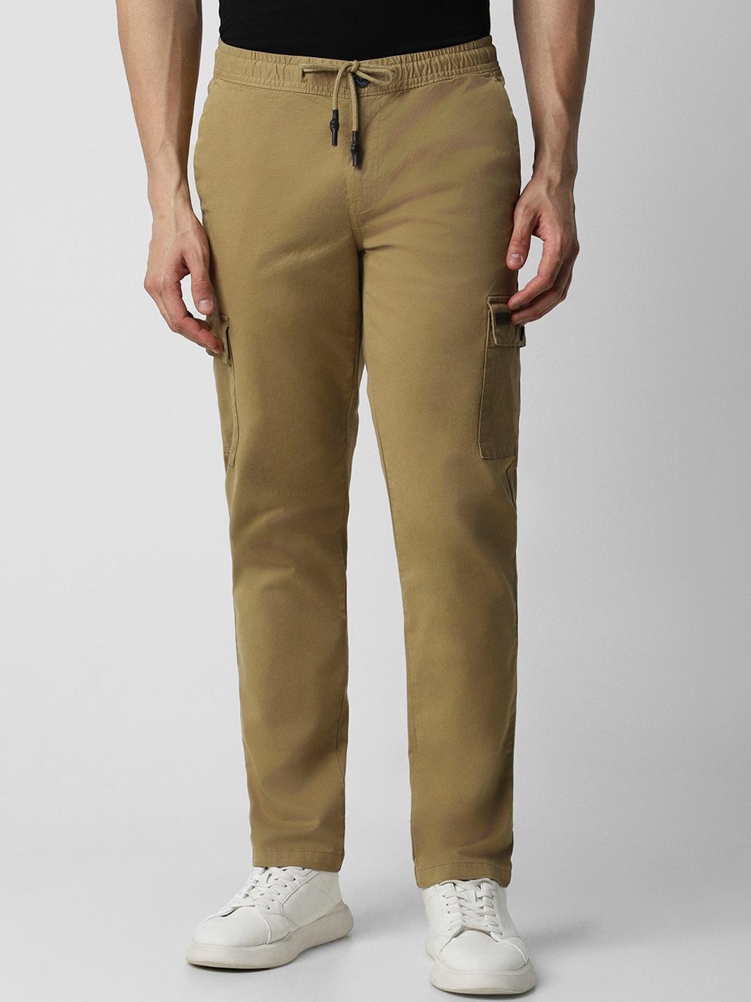

Van Heusen Sport Men Mid-Rise Slim Fit Cargo Trousers, Khaki