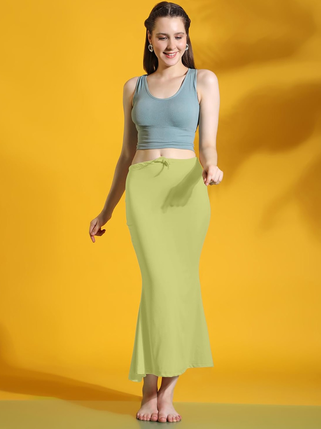 

Ekasya Stretchable Saree Shapewear, Green