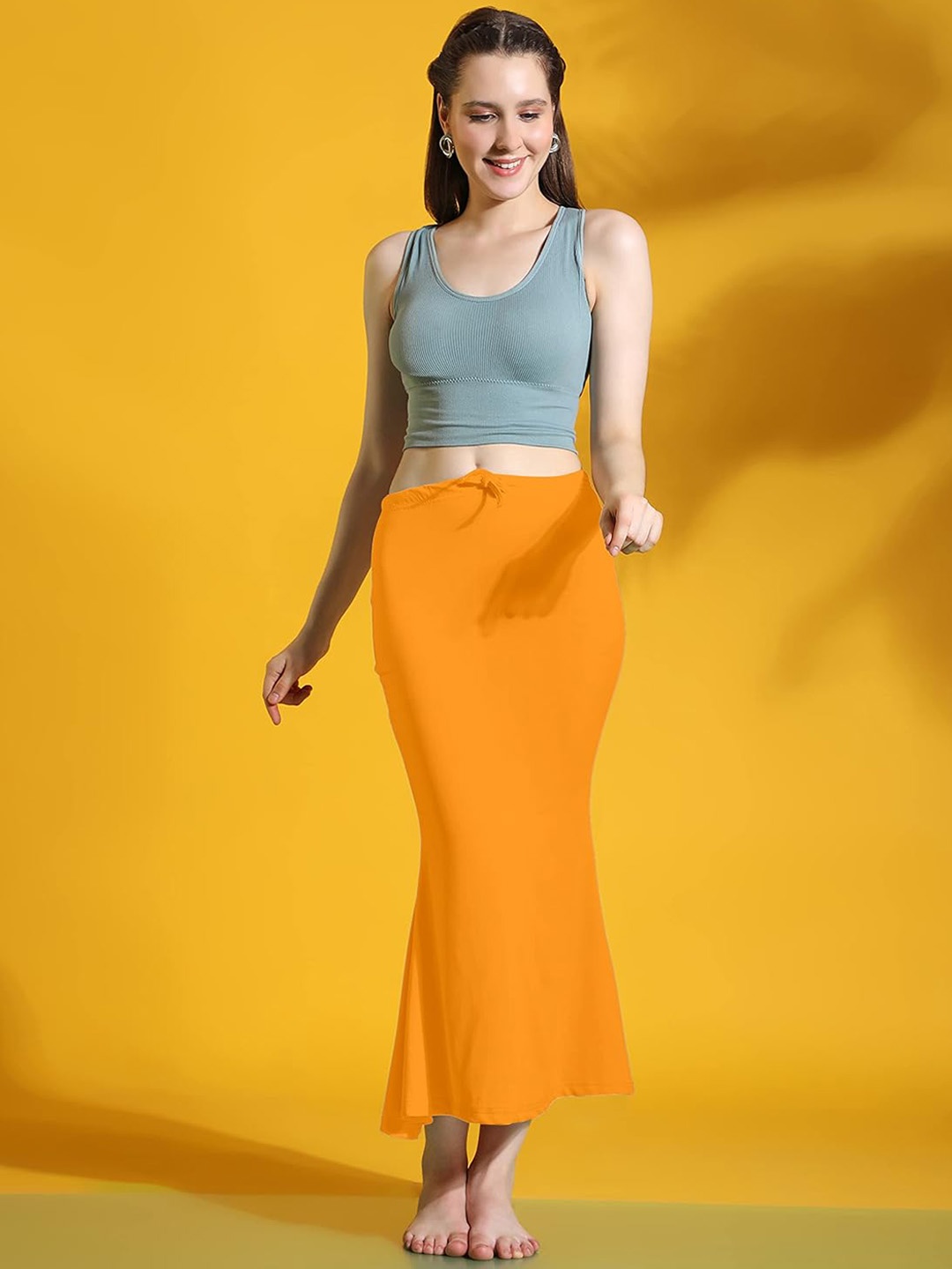 

Ekasya Stretchable Saree Shapewear, Orange