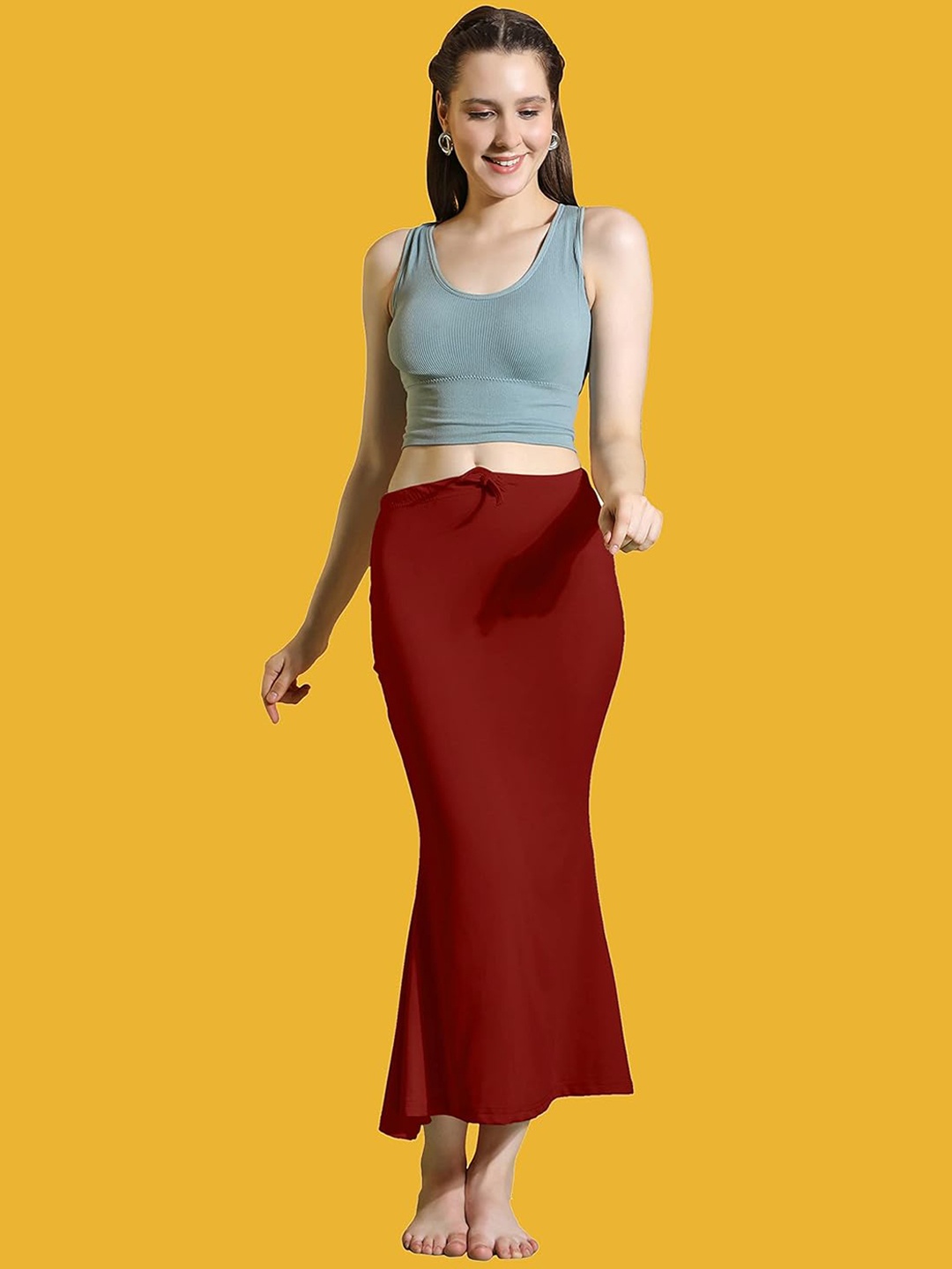 

Ekasya Stretchable Saree Shapewear, Maroon