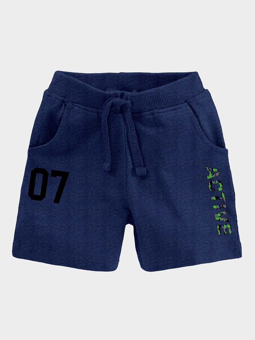 

BAESD Boys Typography Printed Cotton Shorts, Blue