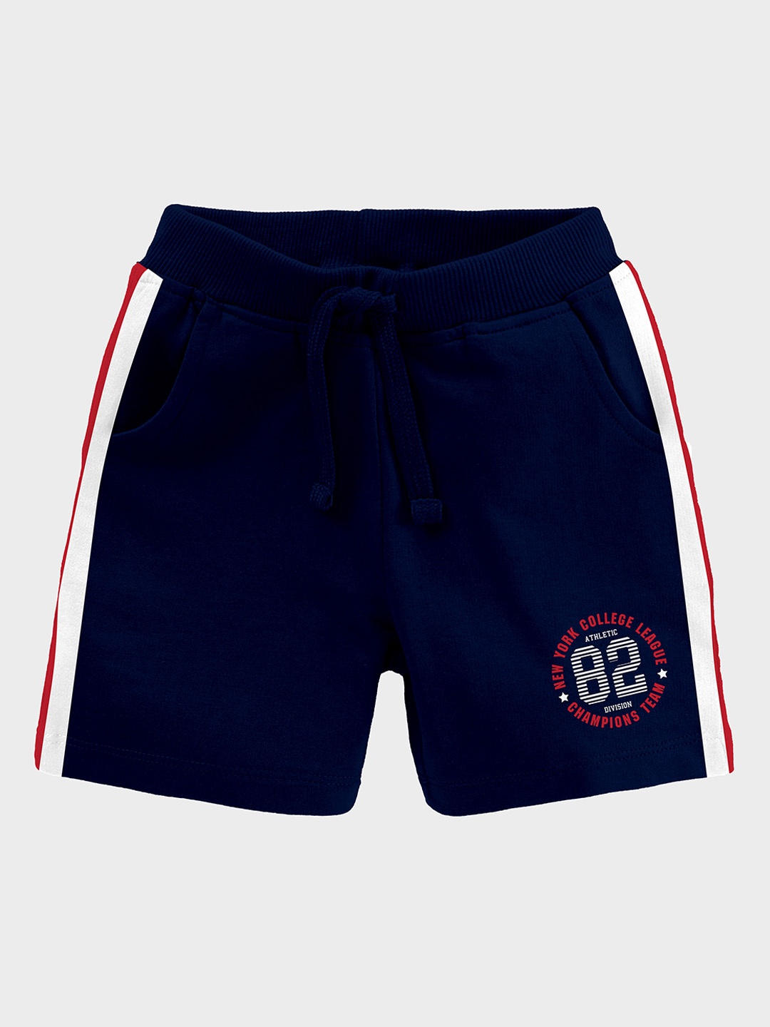 

BAESD Boys Mid-Rise Cotton Shorts, Navy blue