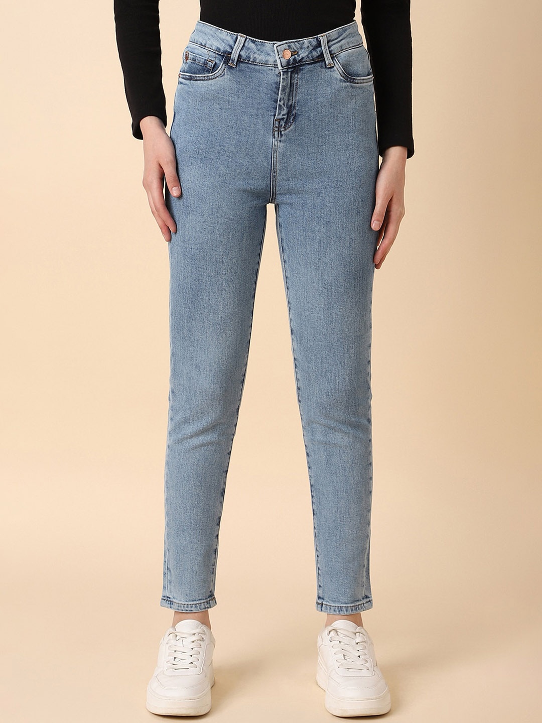 

Allen Solly Woman Skinny Fit Clean Look Stretchable Jeans, Blue