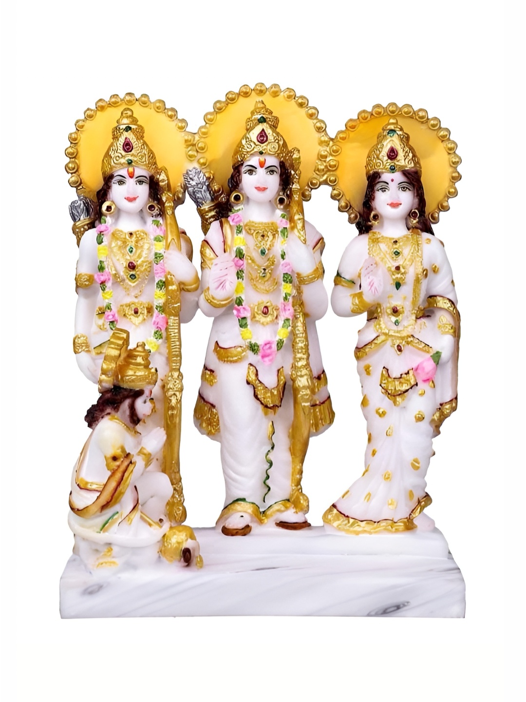 

krishnagallery1 Gold-Toned and White Religious Idol Showpiece