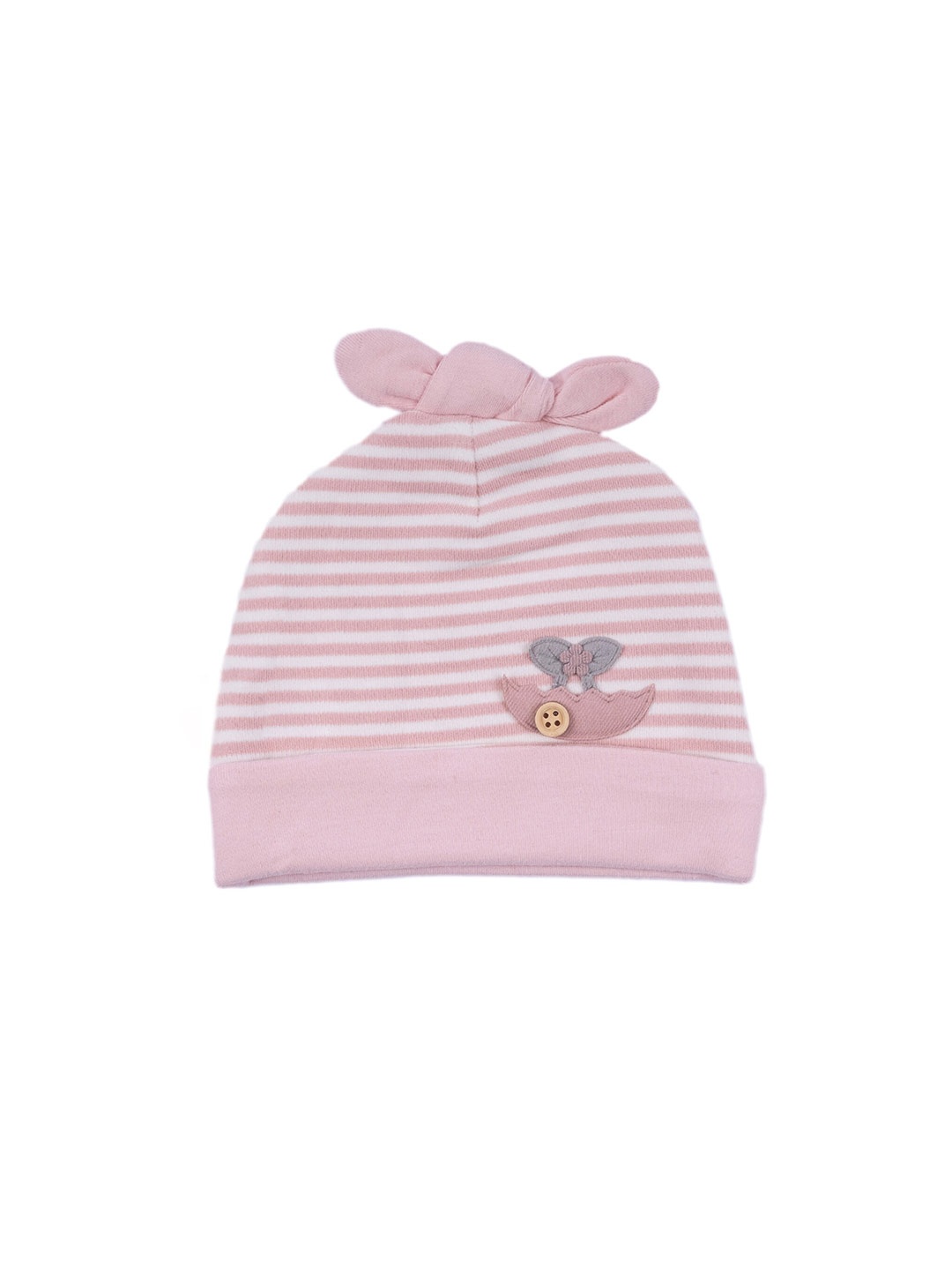 

Baby Moo Kids Printed Cotton Beanie, Pink