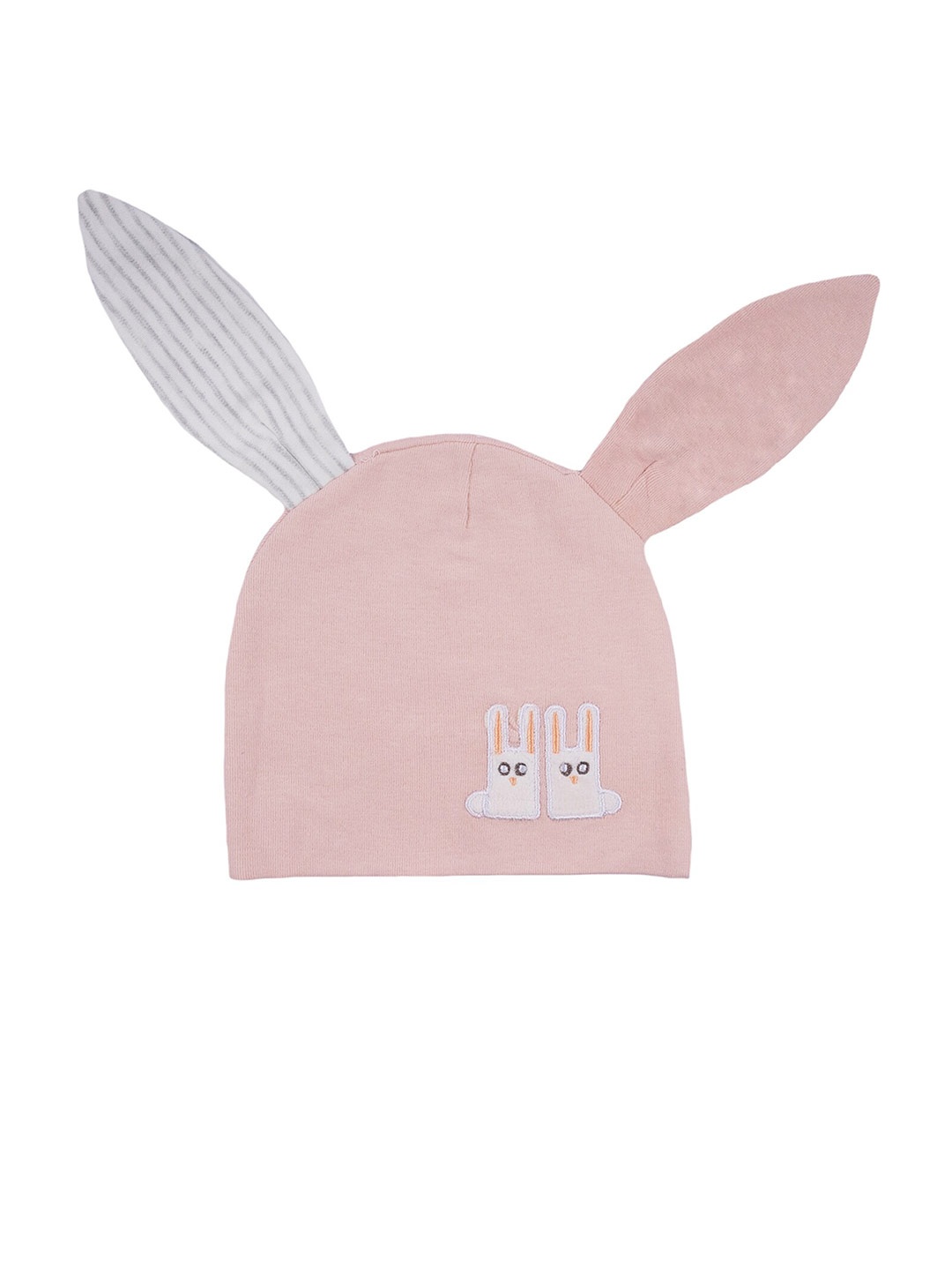 

Baby Moo Kids Embroidered Cotton 3D Beanie Cap, Pink