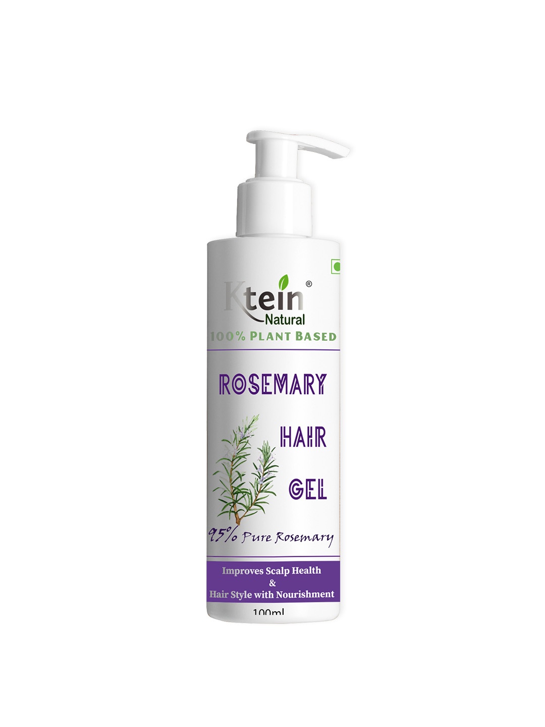 

Ktein 100% Plant Based 95% Pure Rosemary Hair Gel - 100ml, White