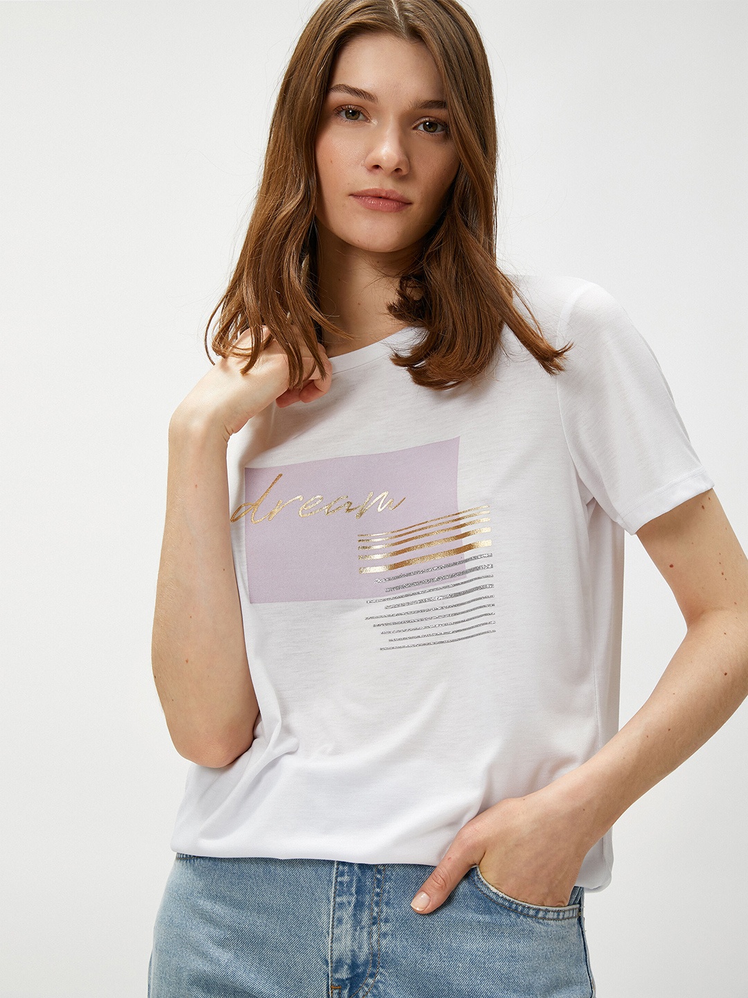 

Koton Typography Printed T-shirt, White
