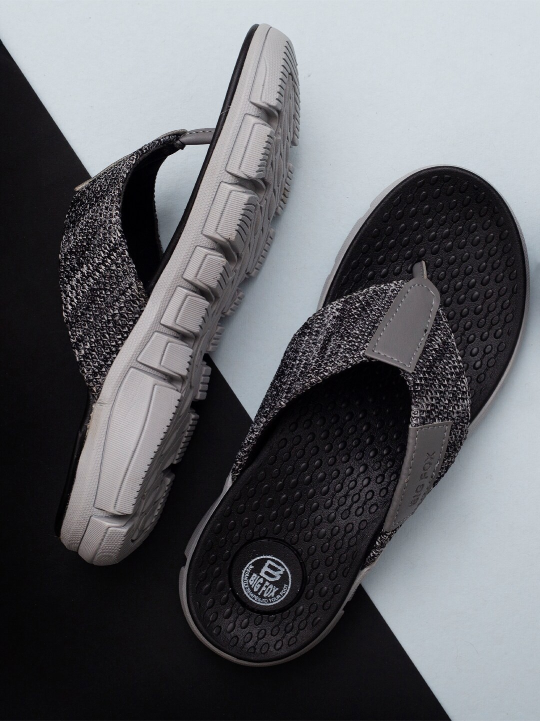 

Big Fox Men Thong Flip-Flops, Grey