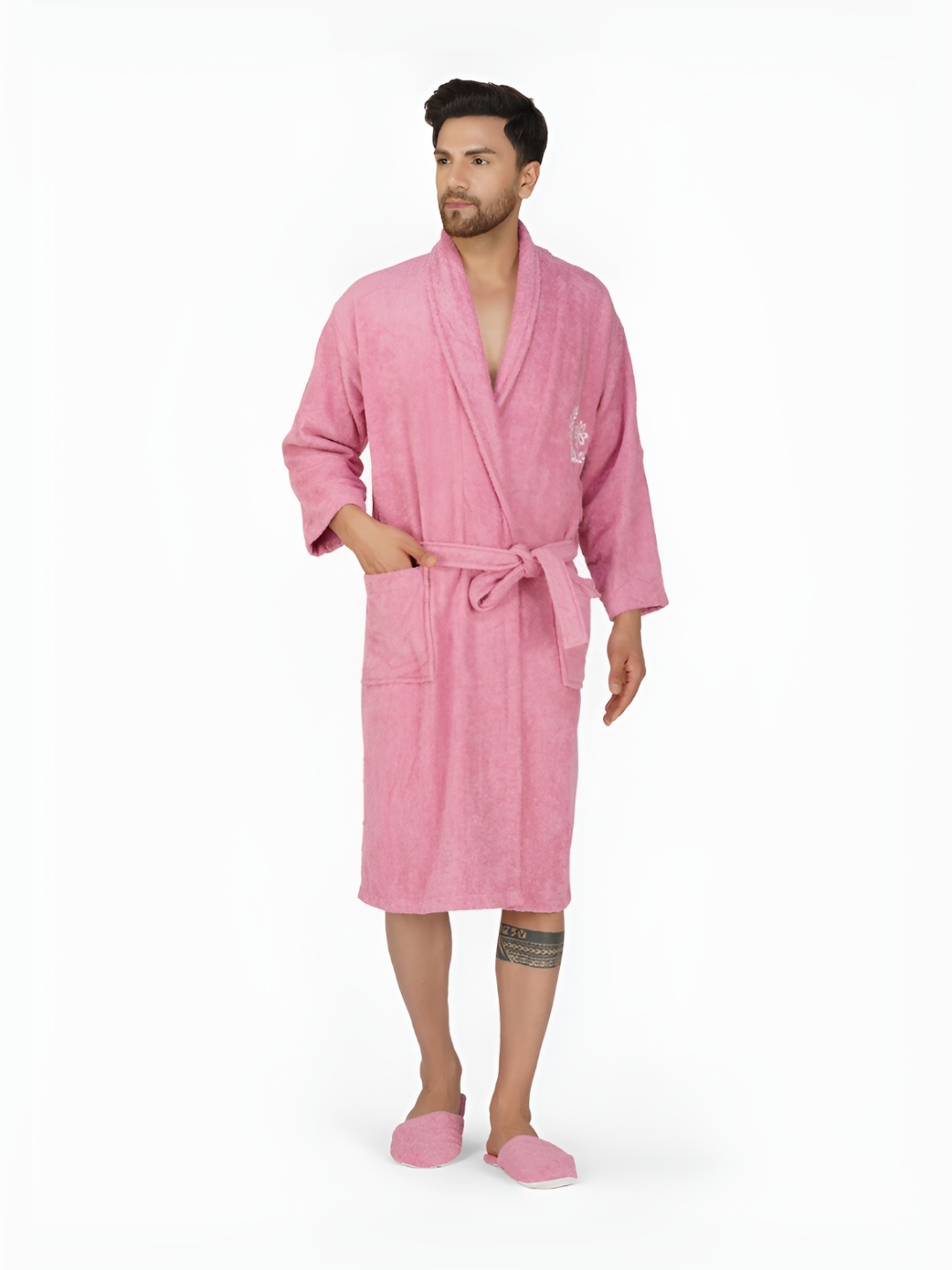 

Aura Men Pure Bamboo Bath Robe, Purple