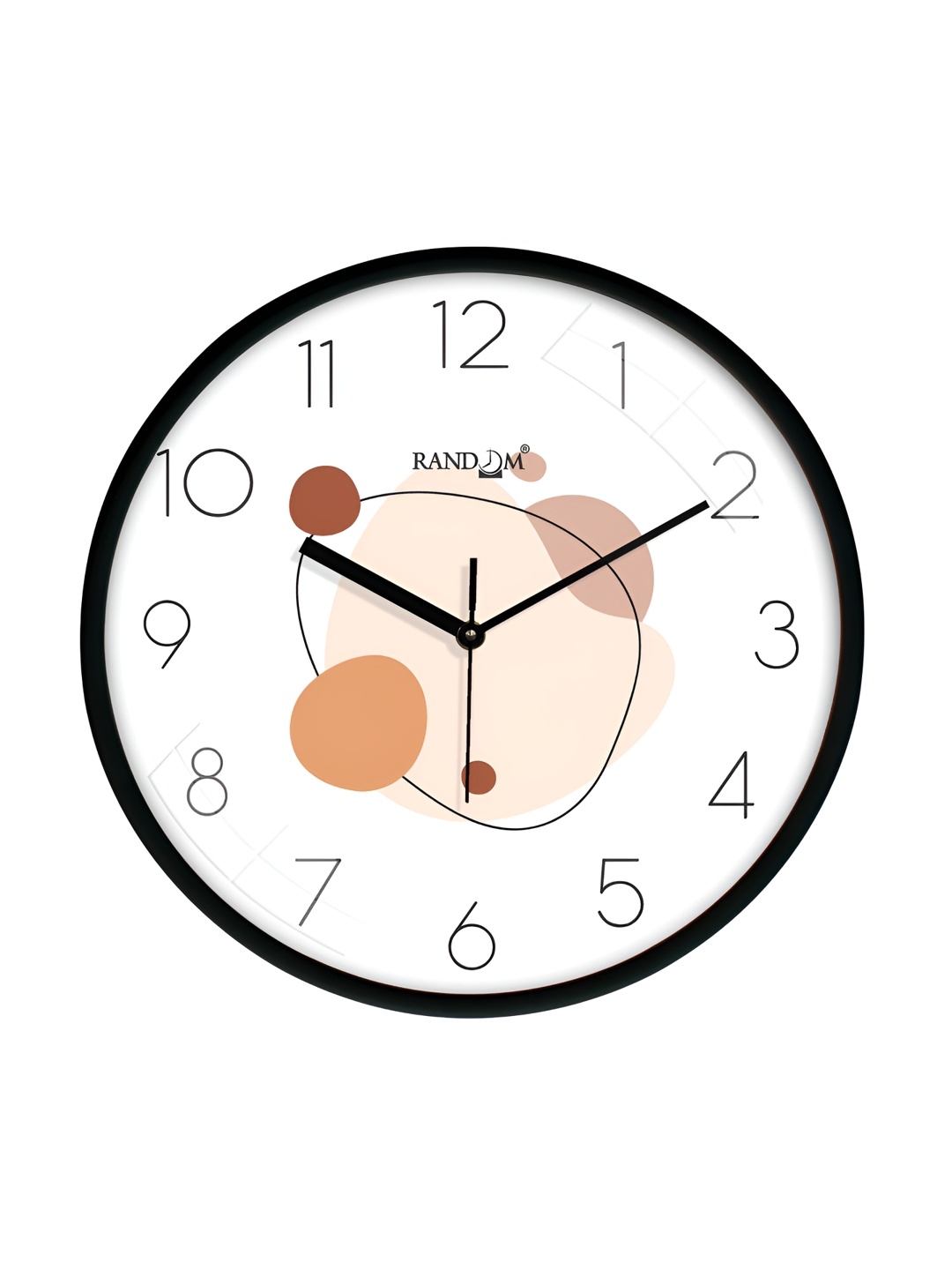 RANDOM White & Black Printed Analogue Wall Clock