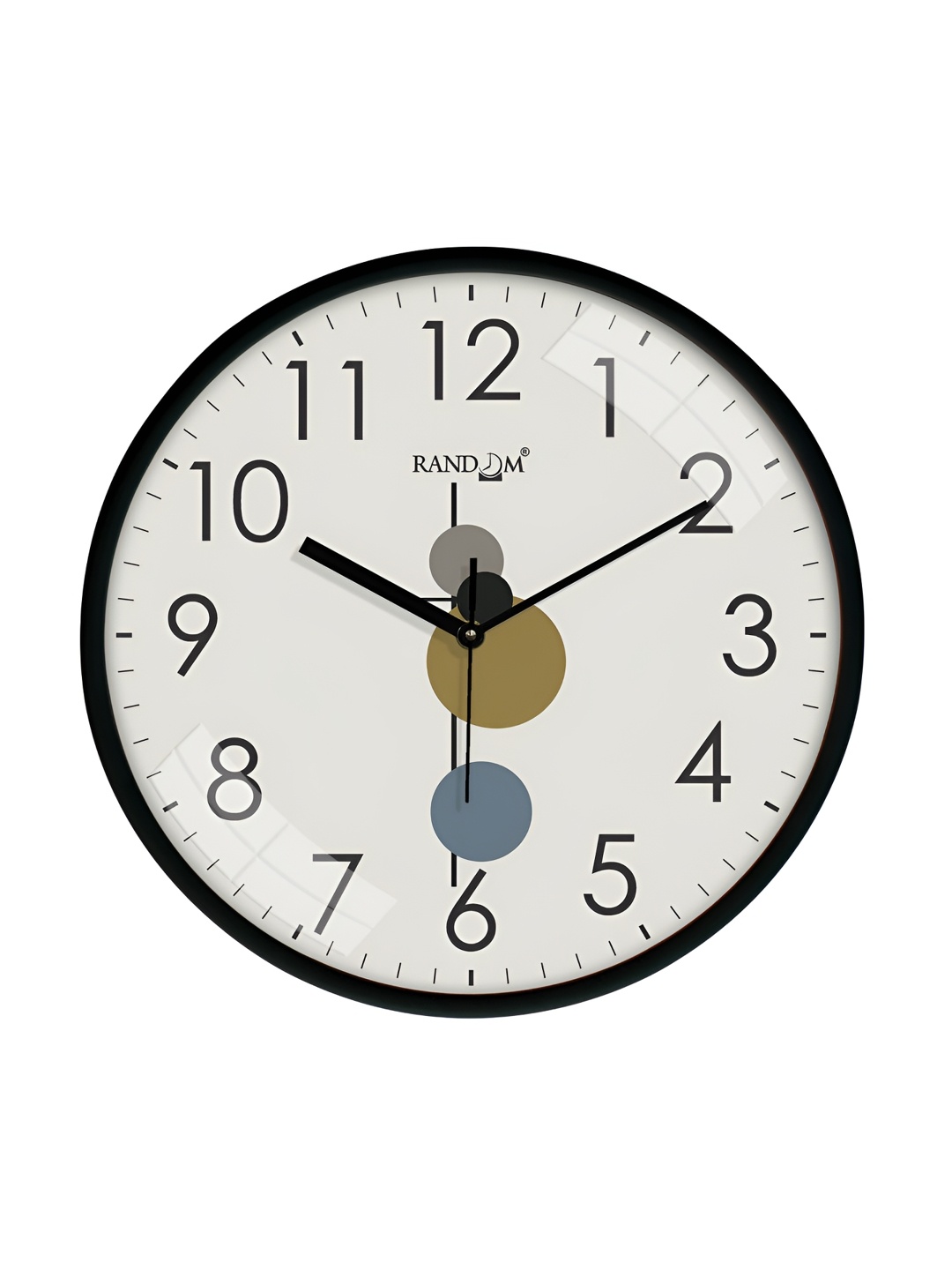 

RANDOM White & Black Printed Analogue Wall Clock