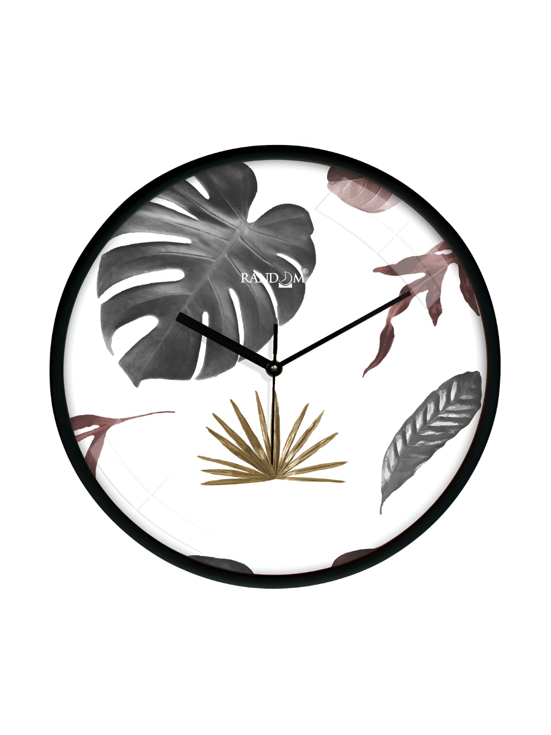 

RANDOM White & Black Printed Analogue Wall Clock