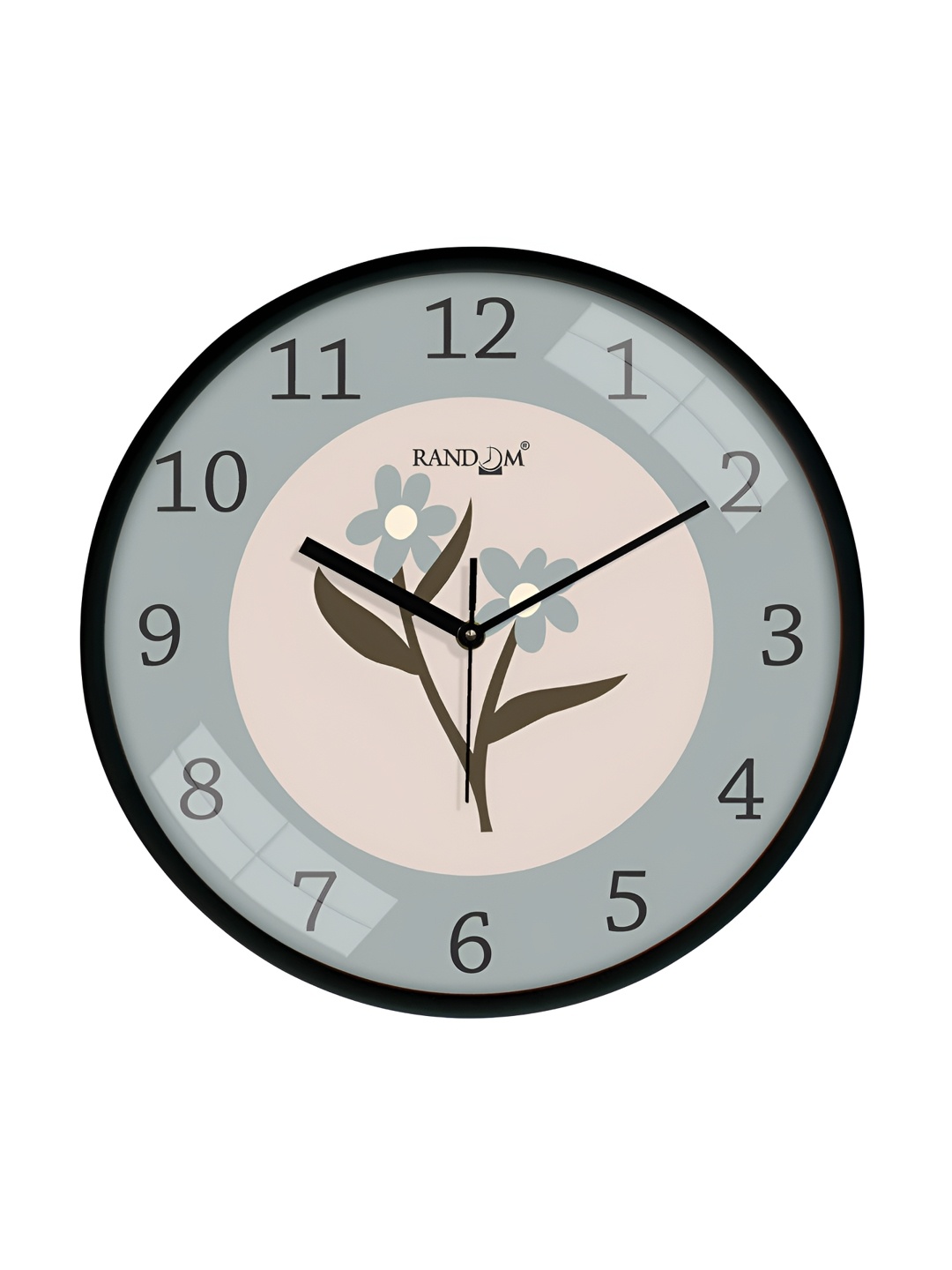 

RANDOM Grey & Black Printed Analogue Wall Clock