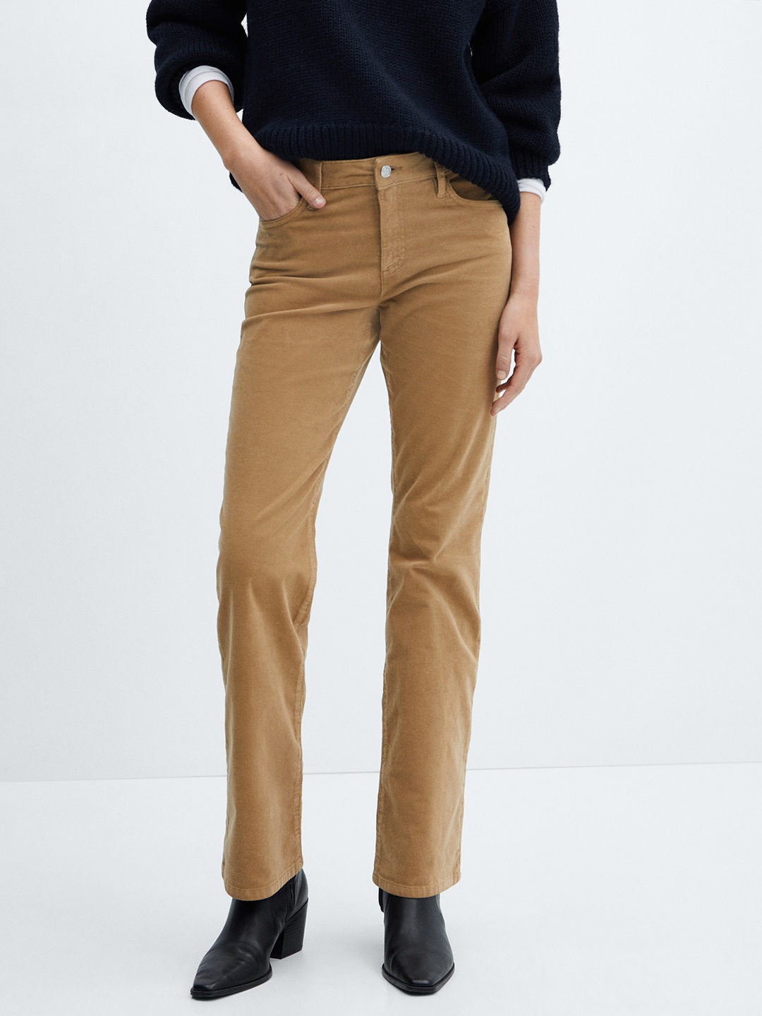 

MANGO Stretchable Jeans, Tan