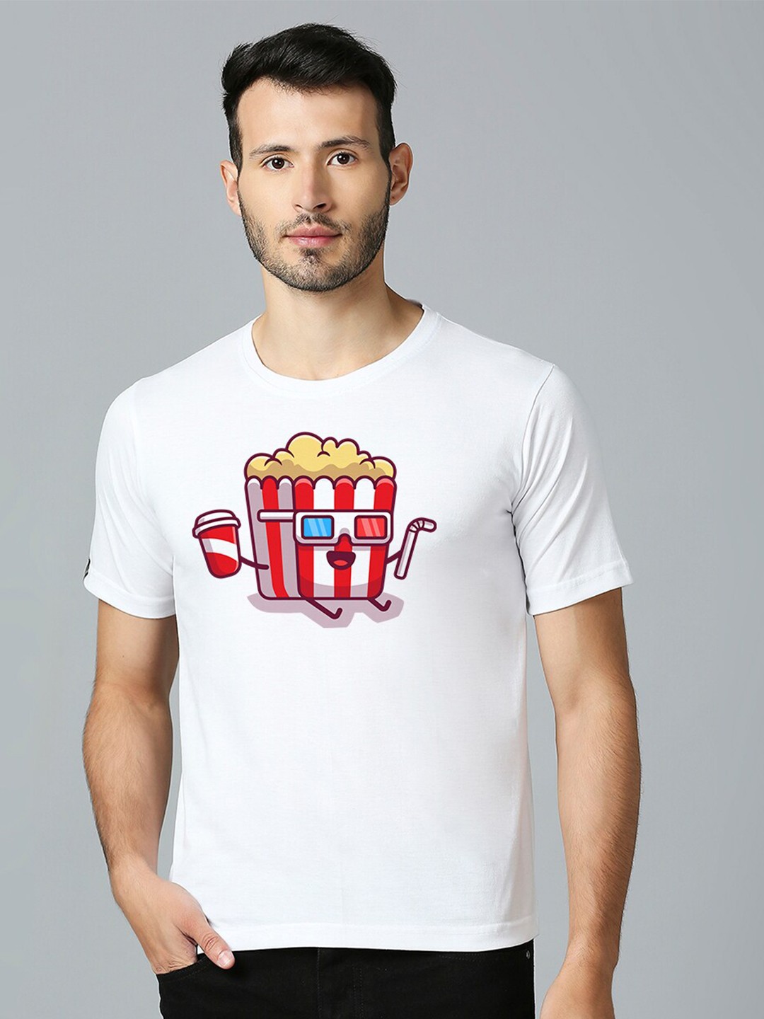 

MOD ECRU Unisex Graphic Printed Cotton T-shirt, White