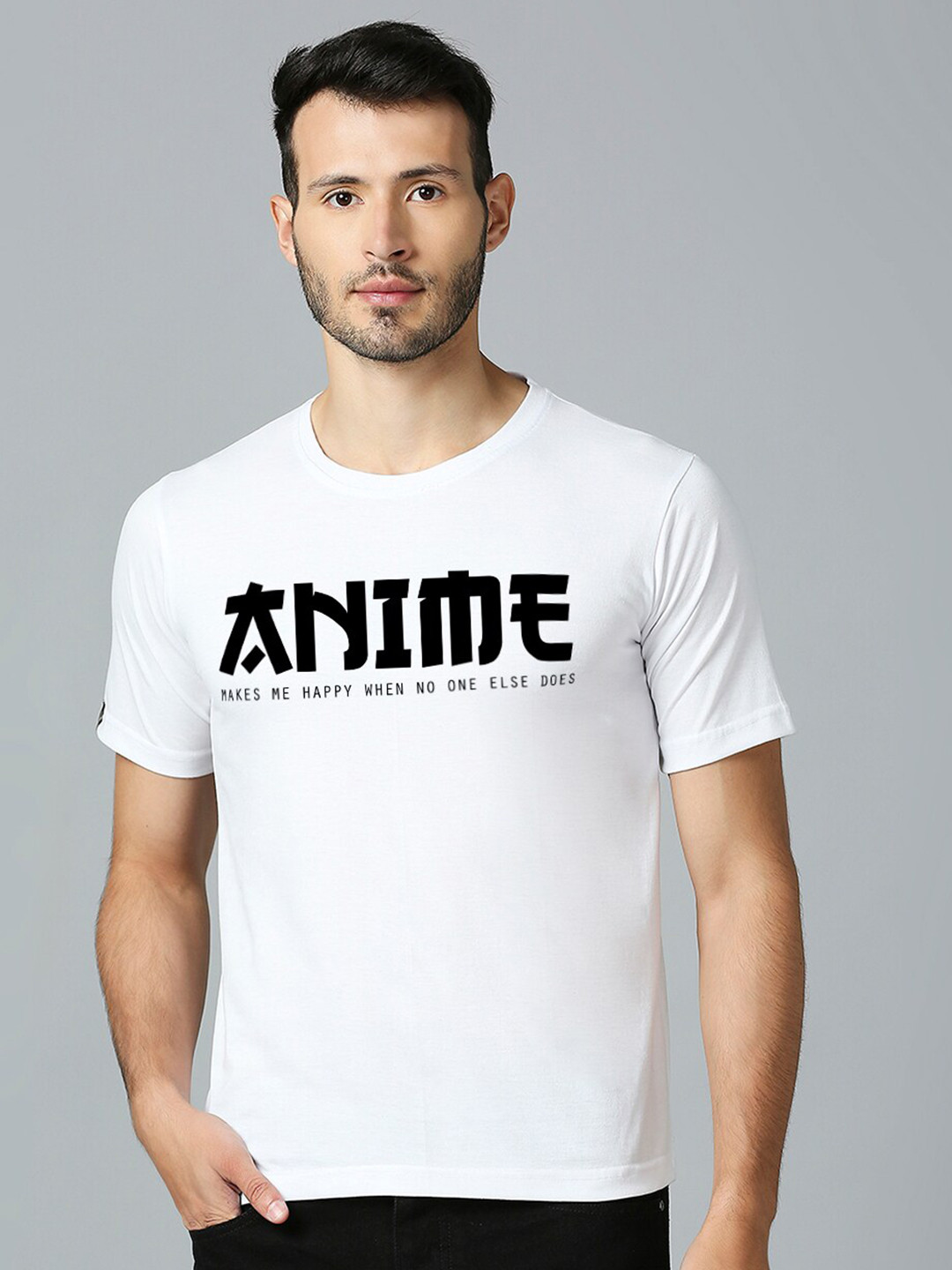 

MOD ECRU Unisex Typography Printed Cotton T-shirt, White