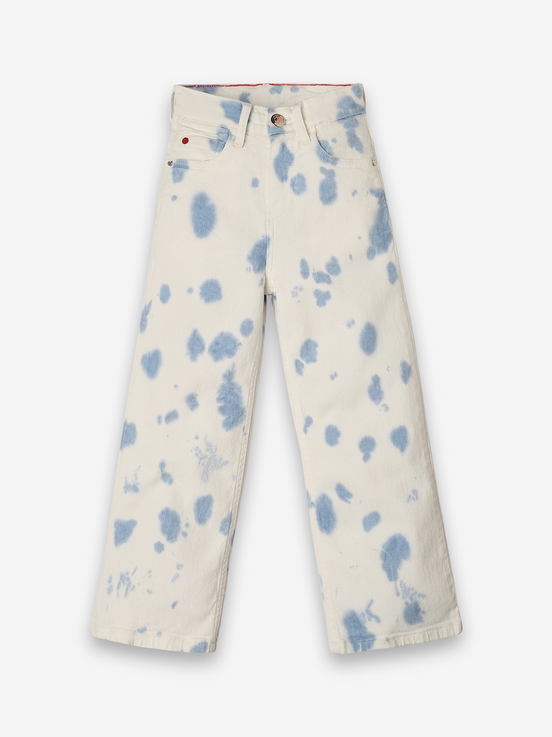 Ed-a-Mamma Girls Comfort Pure Cotton Jeans, White