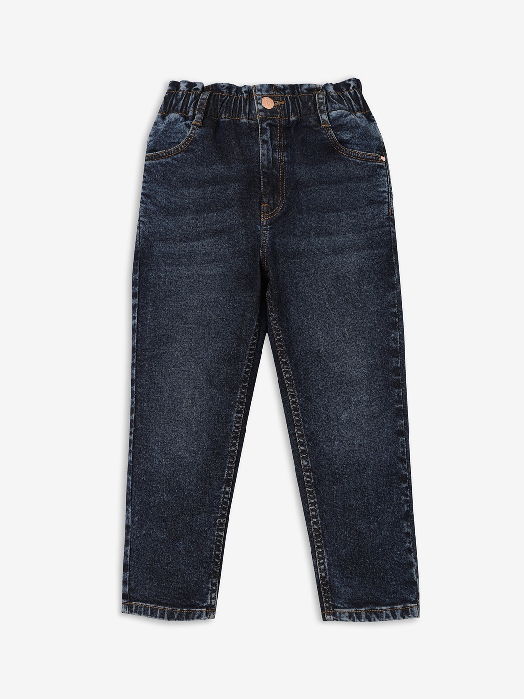 

Ed-a-Mamma Girls Comfort Light Fade Stretchable Jeans, Blue