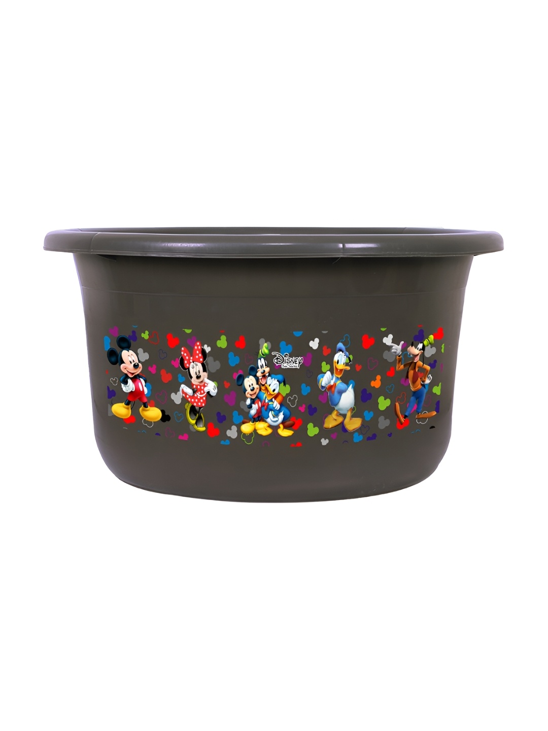 

Kuber Industries Grey & Red Border Design Glossy Bath Tub