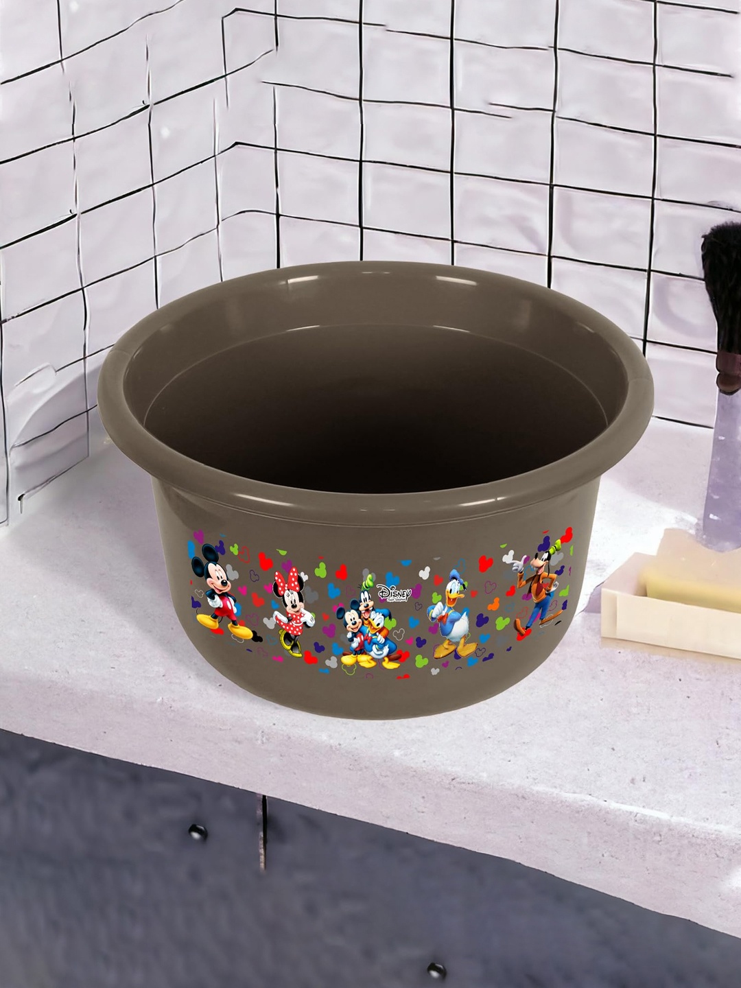 

Kuber Industries Infants Mickey Mouse & Friends Printed Versatile Bath Tub, Brown