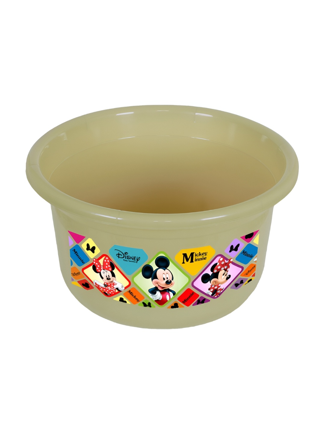 

Kuber Industries Beige-Colored & Red Printed Plastic Bath Tub