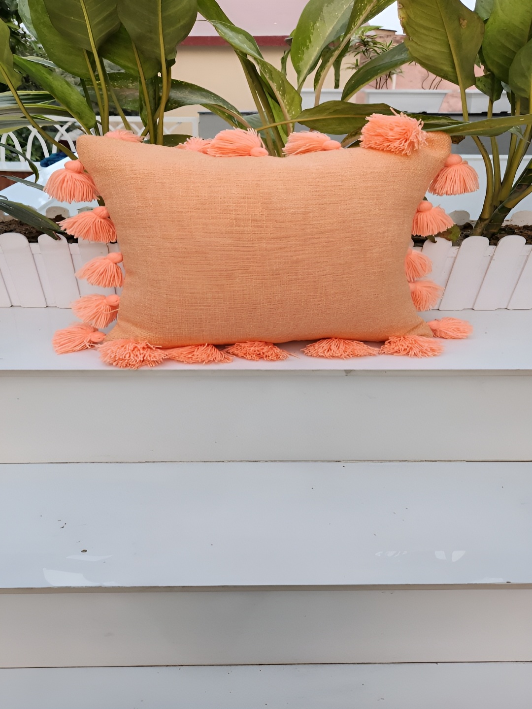

THROWPILLOW Peach-Coloured Square Cushion Covers