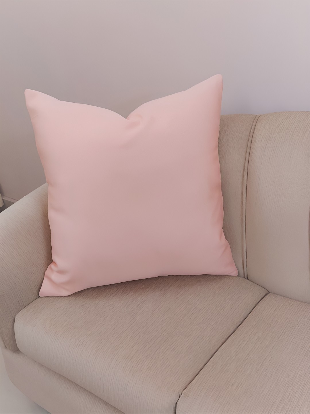 

THROWPILLOW Pink Cotton Square Cushion Cover