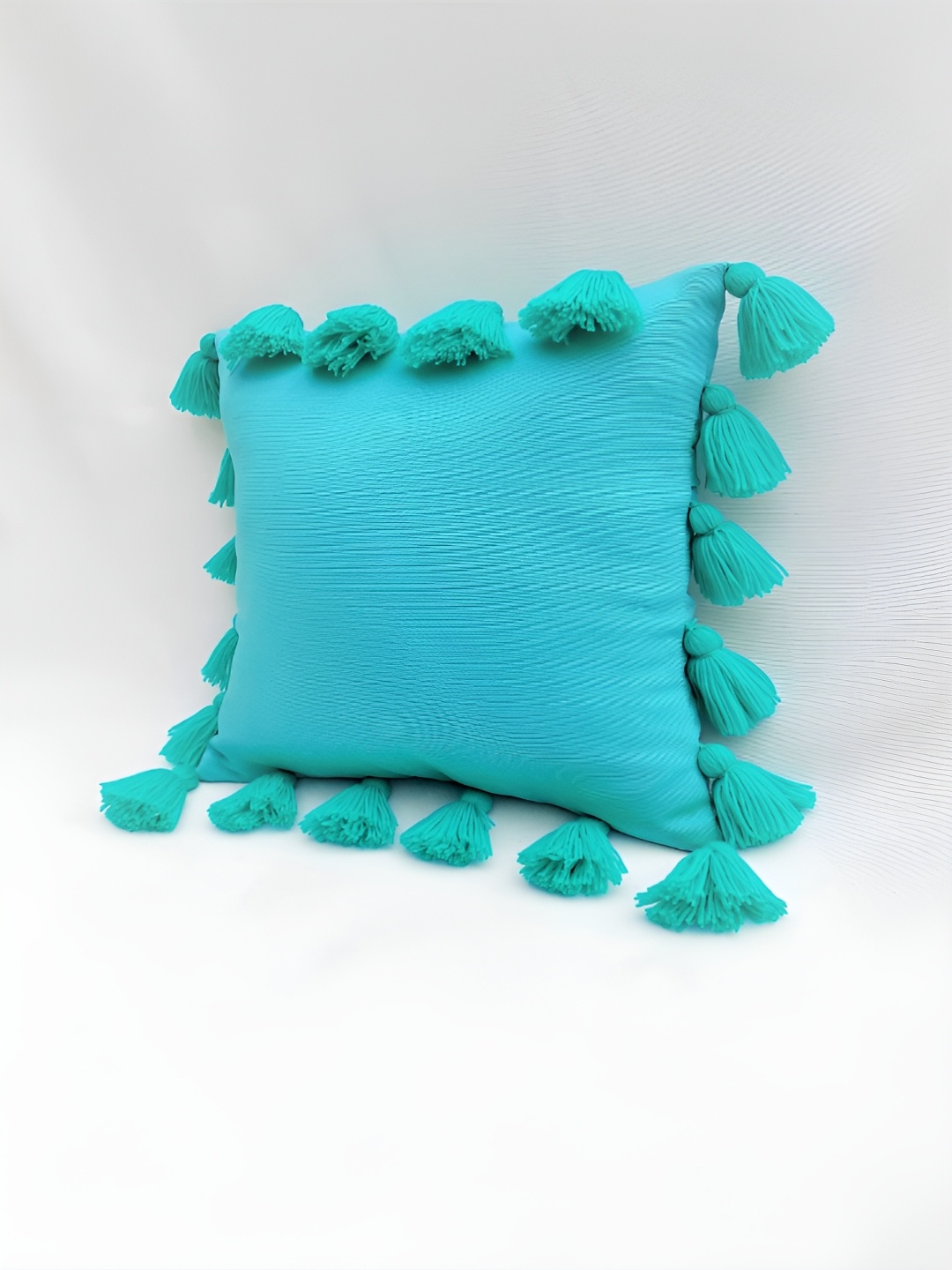 THROWPILLOW Turquoise Blue Square Cushion Covers