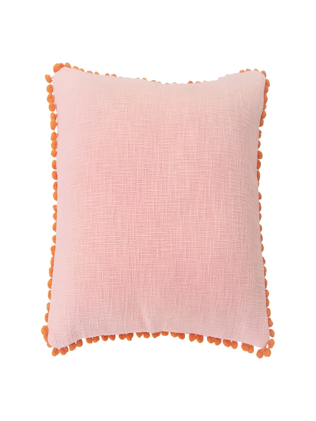 THROWPILLOW Peach-Coloured & Orange Square Cushion Covers