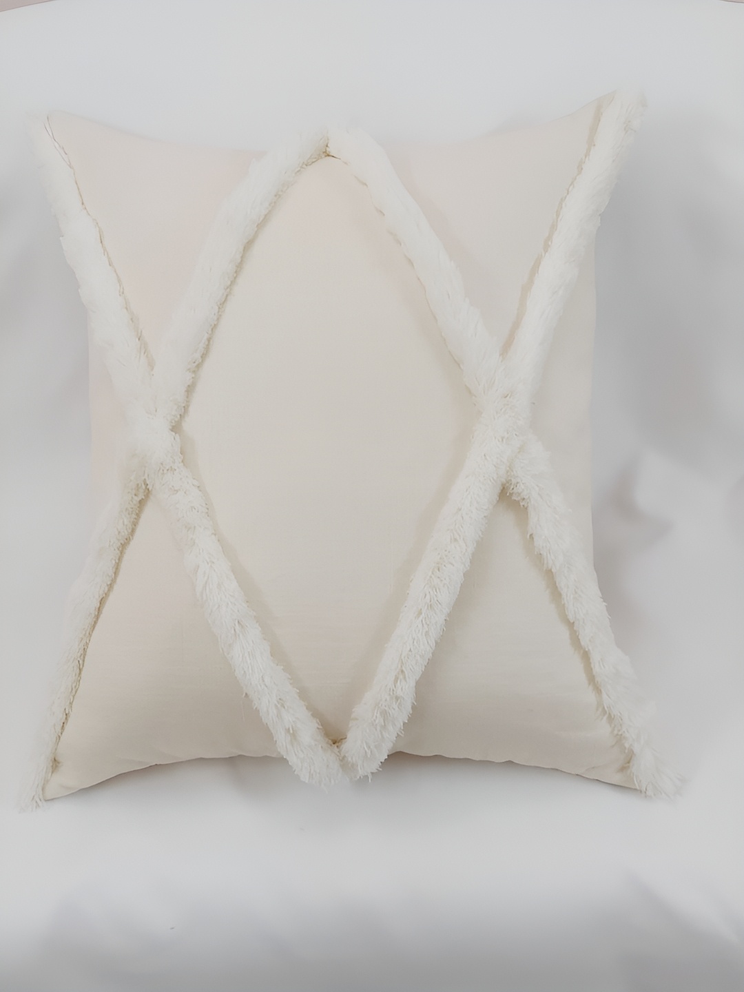 

THROWPILLOW Off White Square Cushion Covers