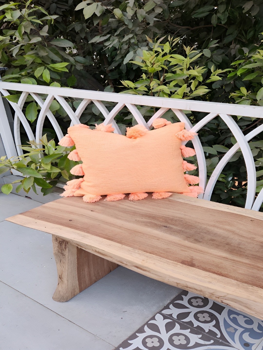 

THROWPILLOW Peach-Coloured Square Cushion Covers