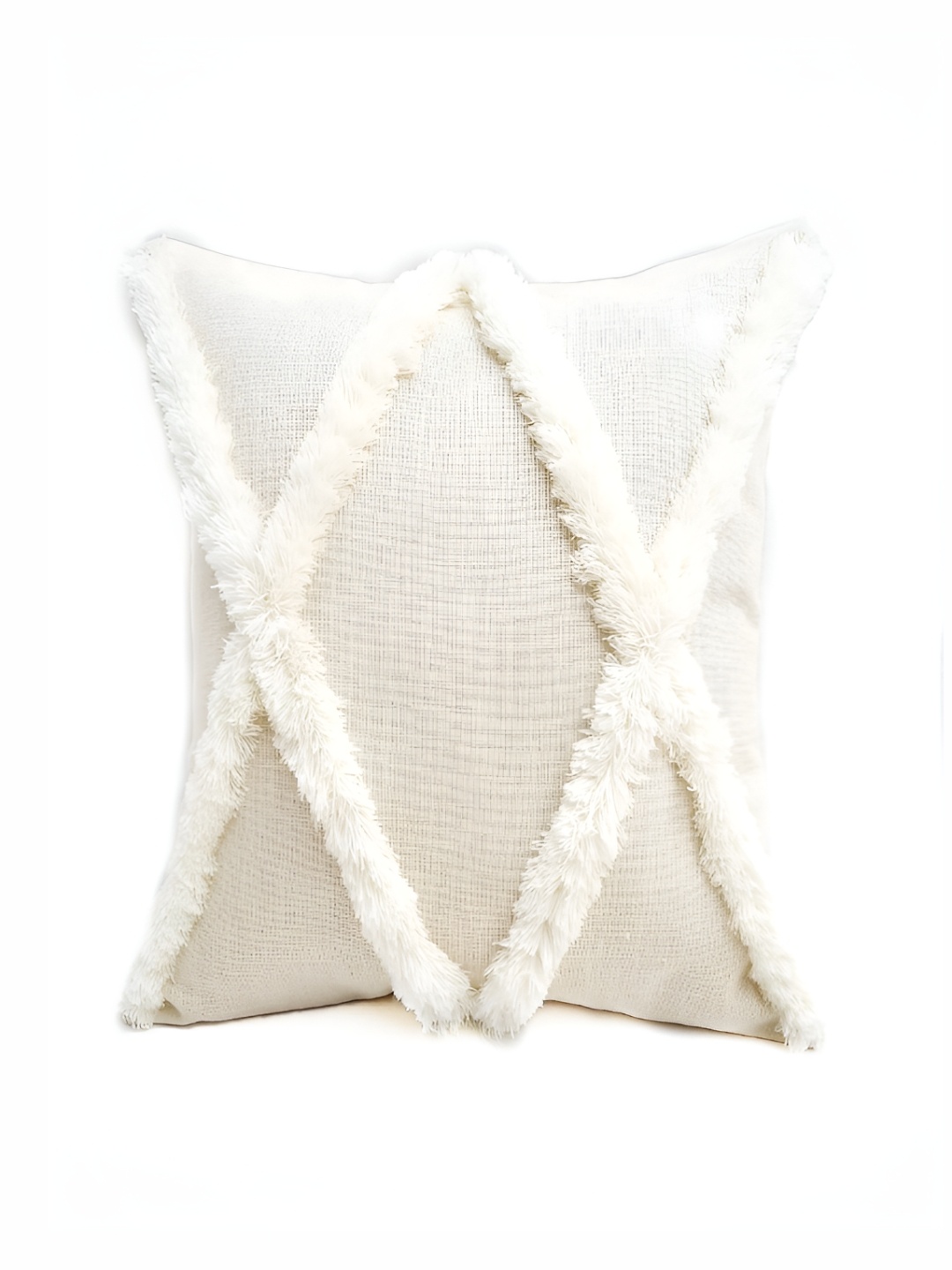 

THROWPILLOW Off White Square Cushion Covers