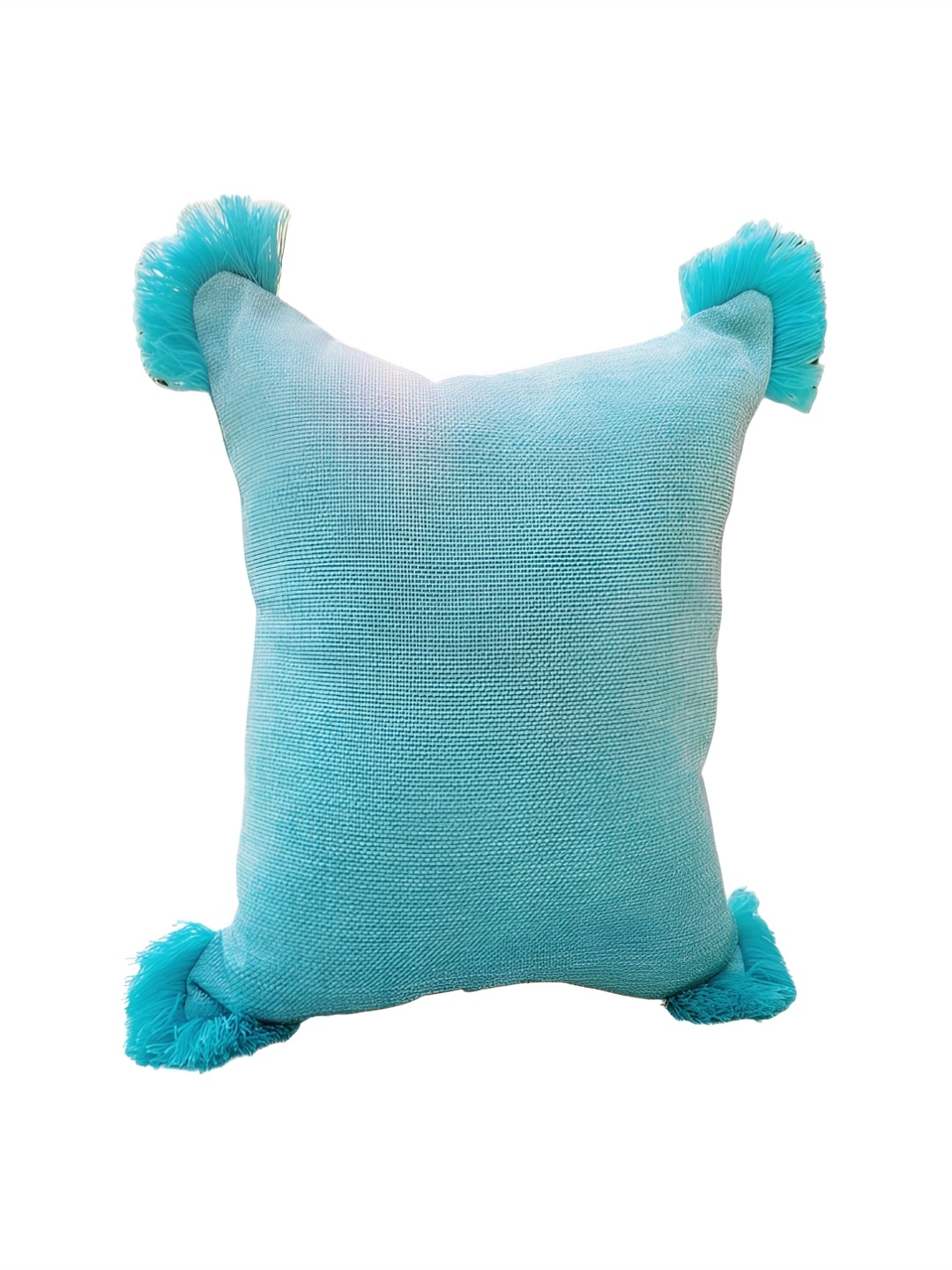 

THROWPILLOW Turquoise Blue Embroidered Square Cushion Cover