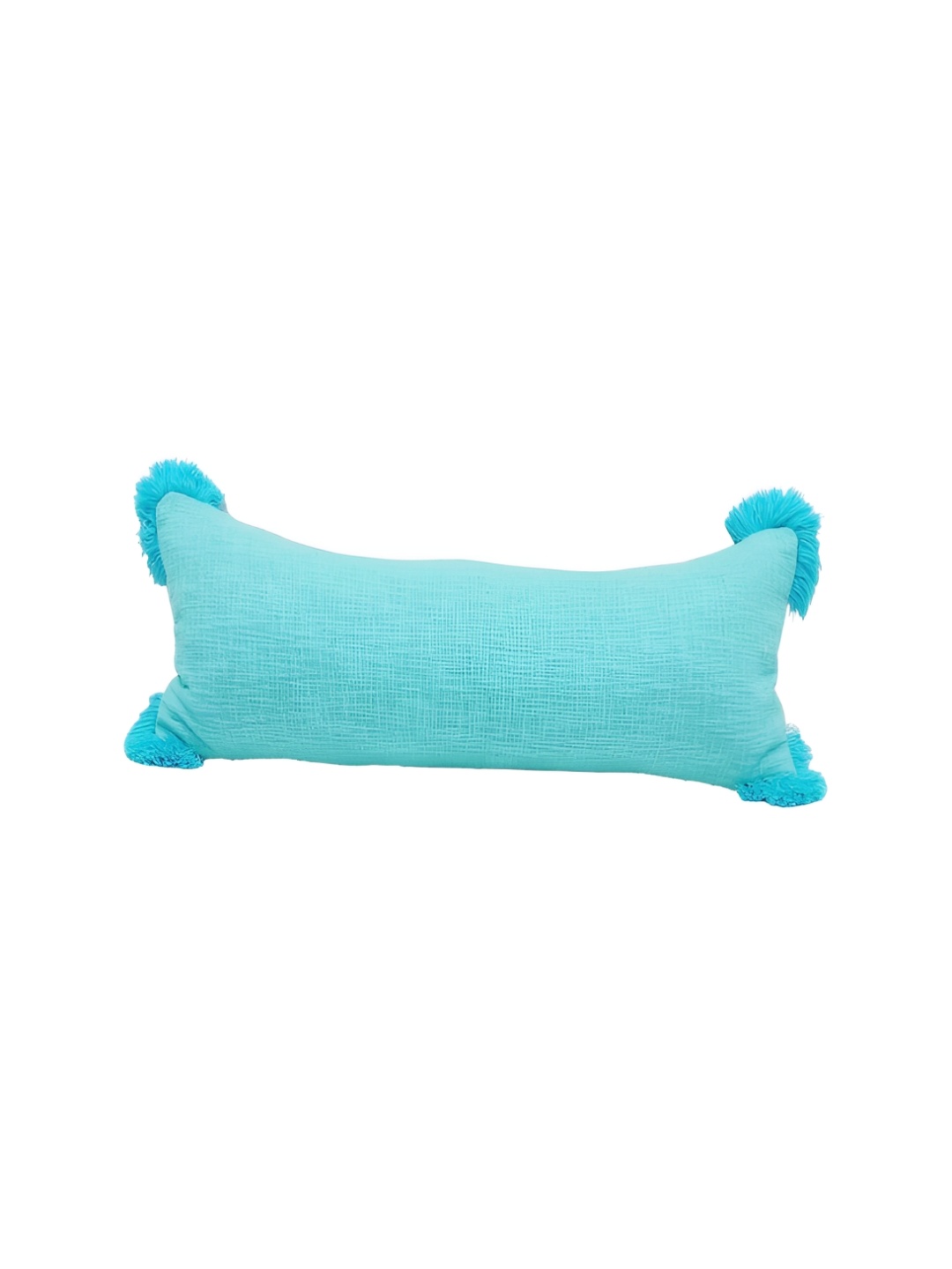 

THROWPILLOW Turquoise Blue Embroidered Rectangle Cushion Cover
