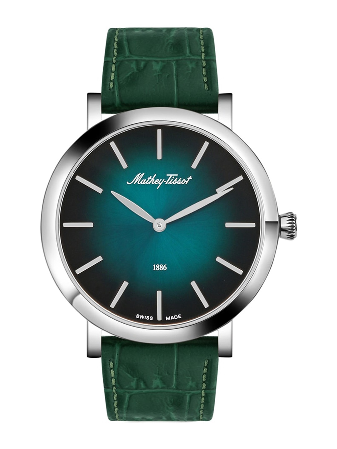 

Mathey-Tissot Swiss Made Men Dial Leather Straps Analogue Watch H7916ALV, Green