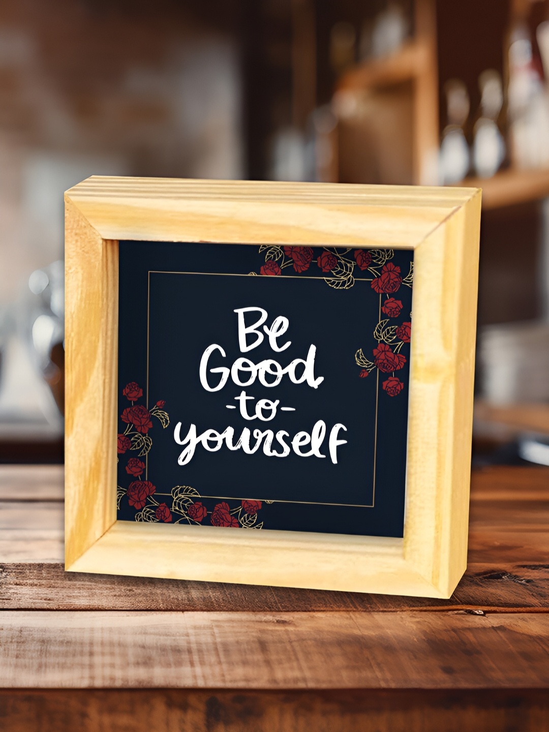 

ArtVibes Brown Quotes Showpiece Table Decor