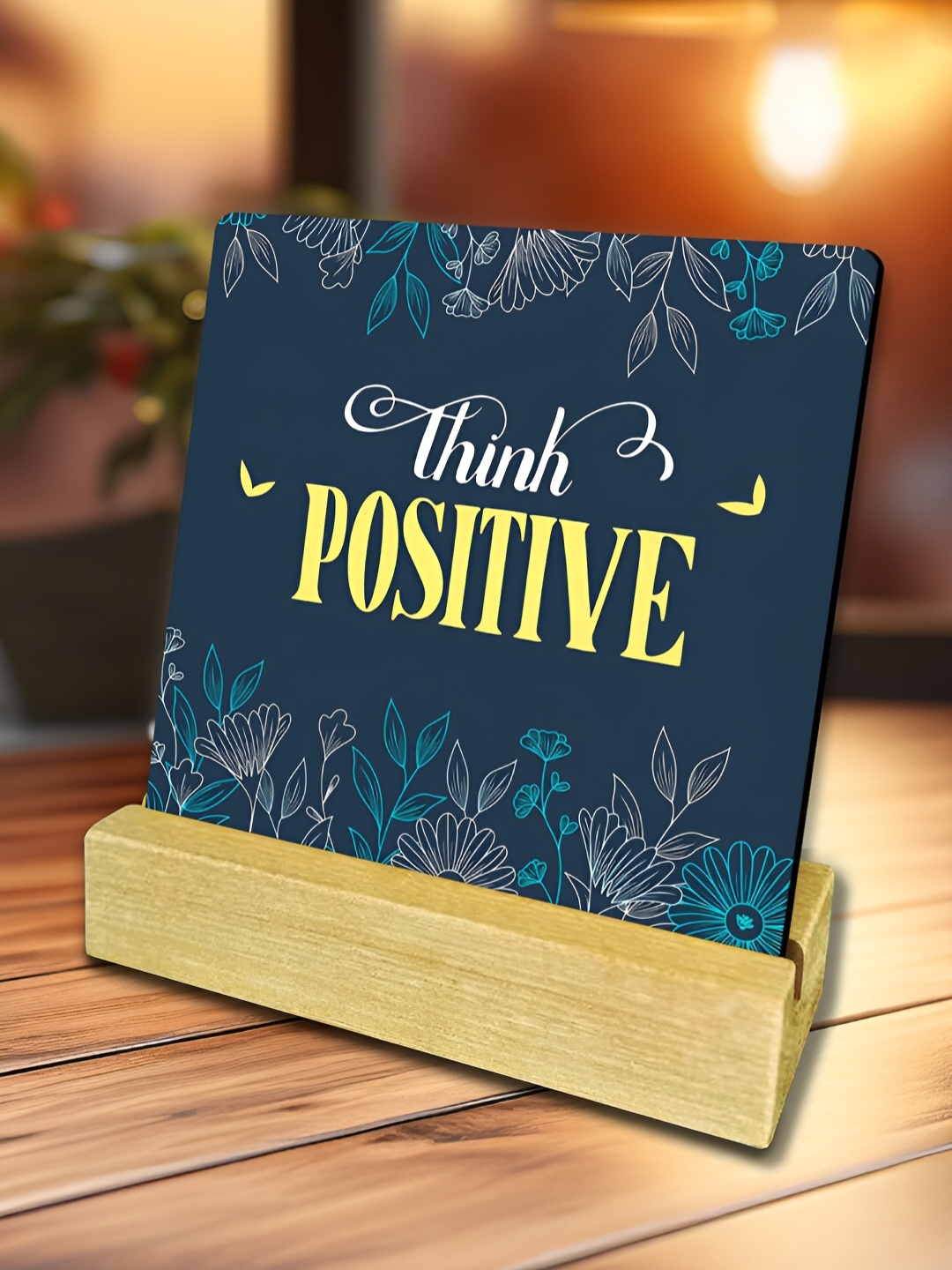 

ArtVibes Brown Quotes Showpiece Table Decor, Multi