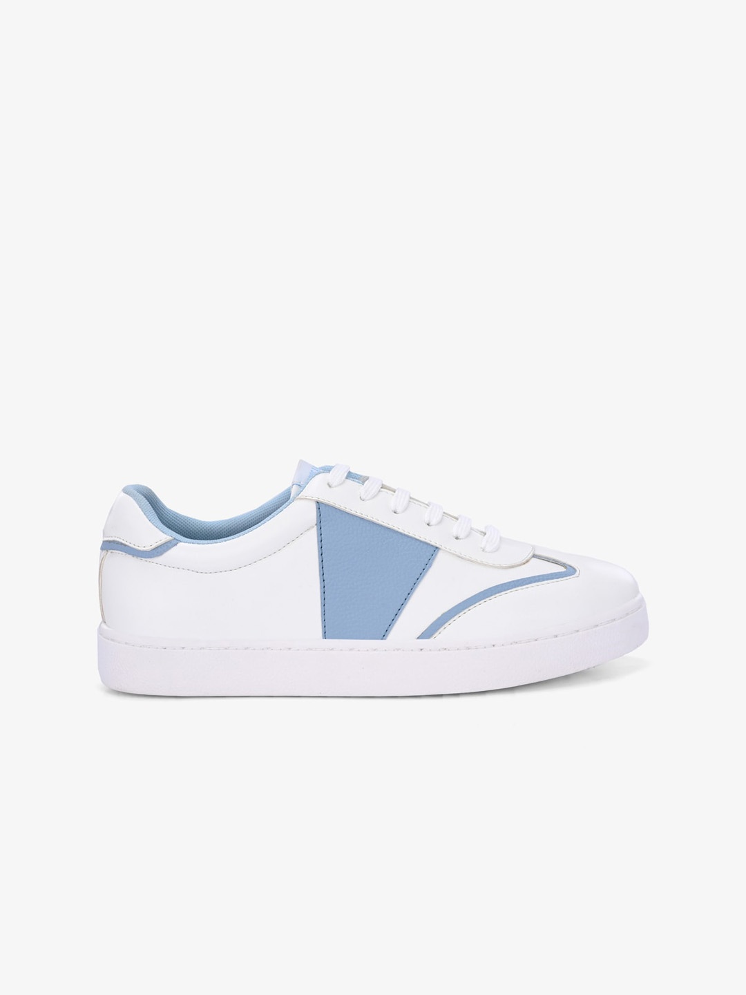 

SPYKAR Women Colourblocked Comfort Insole Contrast Sole Lace-Ups Sneakers, Blue