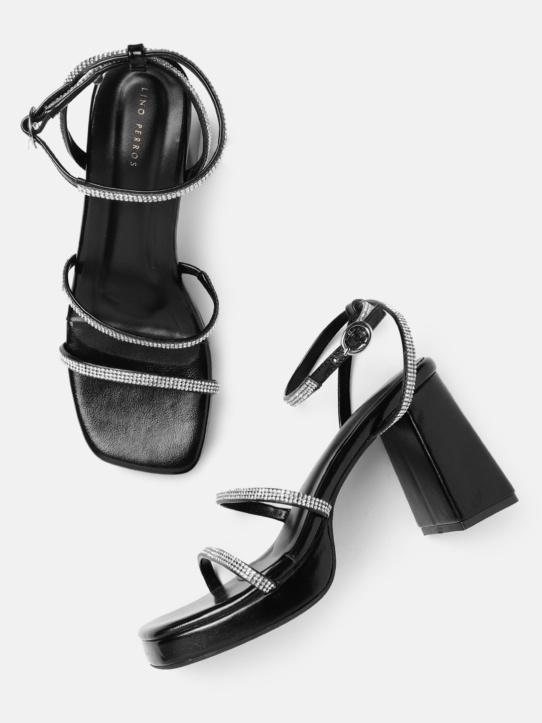 

Lino Perros Embellished Party Platform Heels, Black