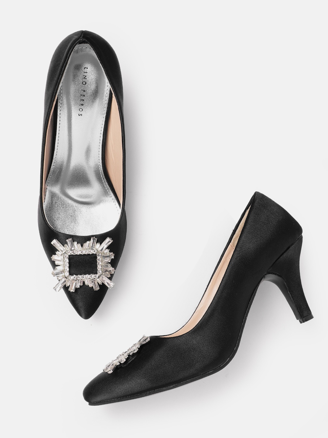 

Lino Perros Party Slim Heeled Pumps, Black