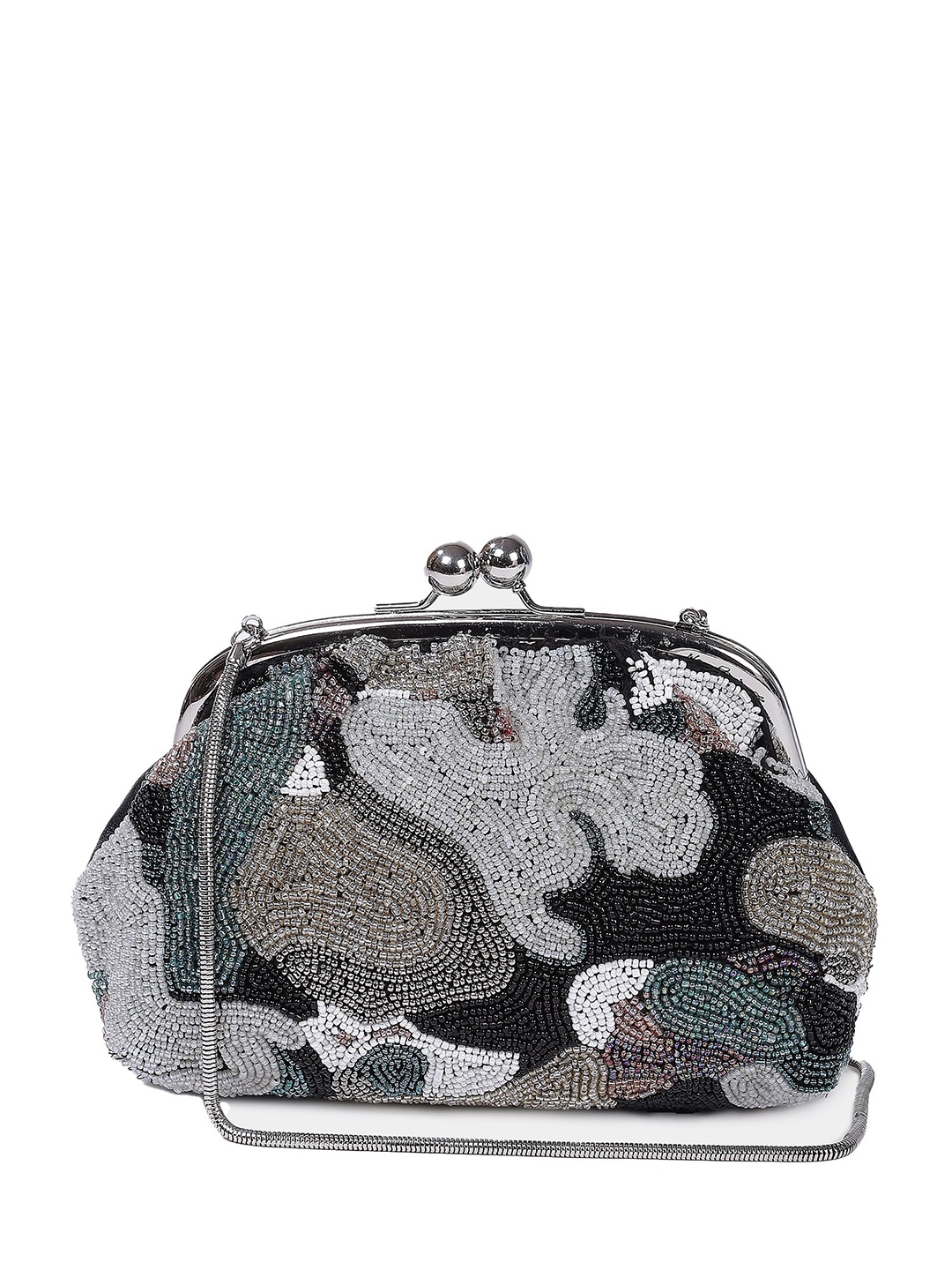 

Label Ritu Kumar Embellished Purse Clutch, Black