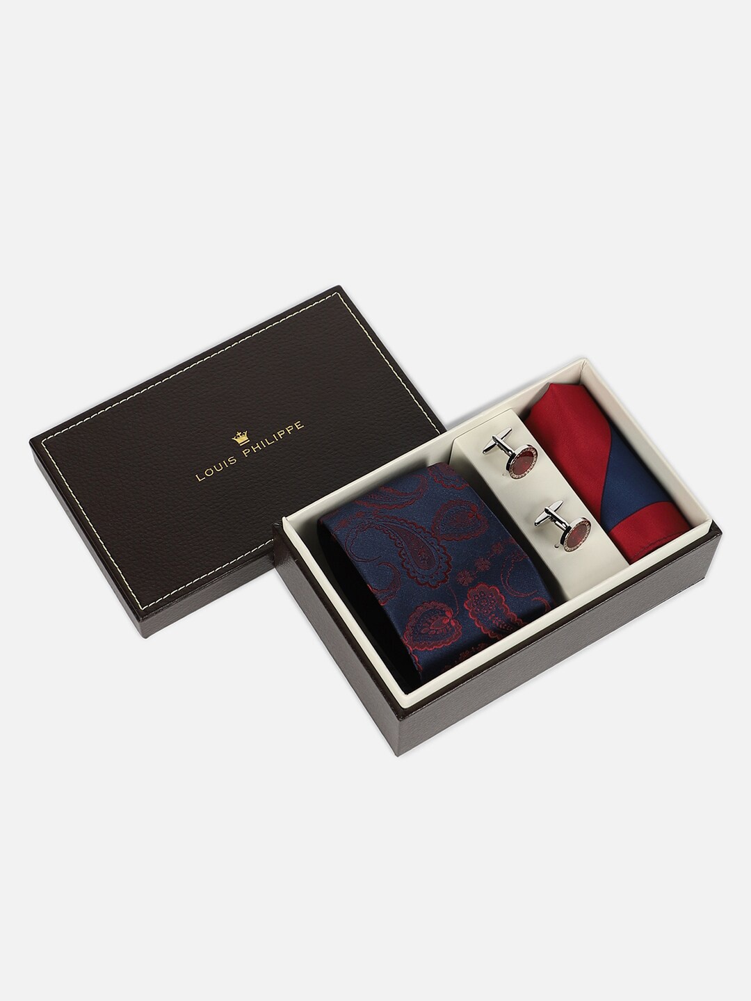 

Louis Philippe Men Accessory Gift Set of, Navy blue