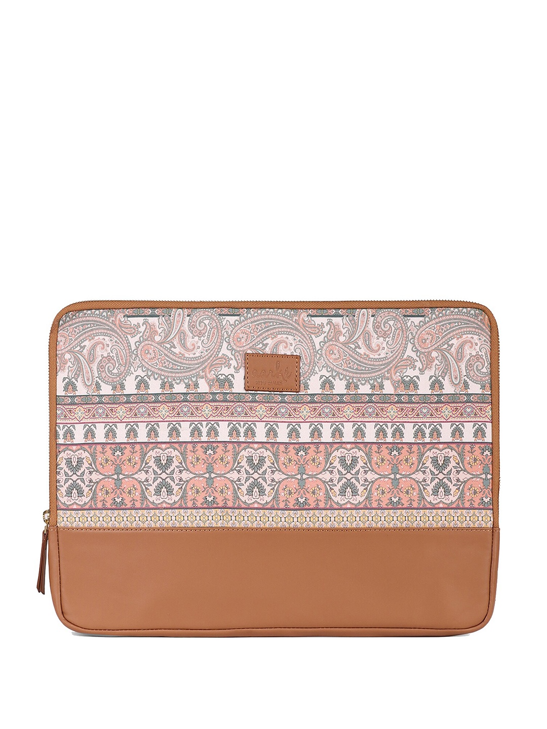 aarke Ritu Kumar Women Printed Laptop Sleeve, Tan