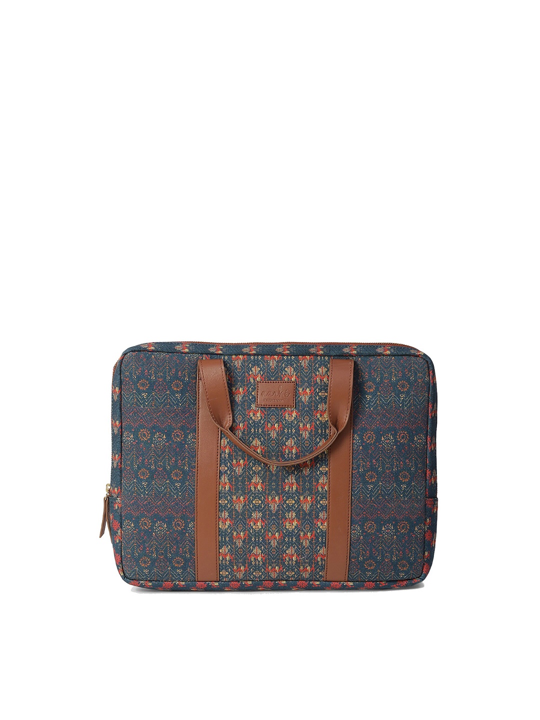 

aarke Ritu Kumar Women Printed Laptop Bag, Teal