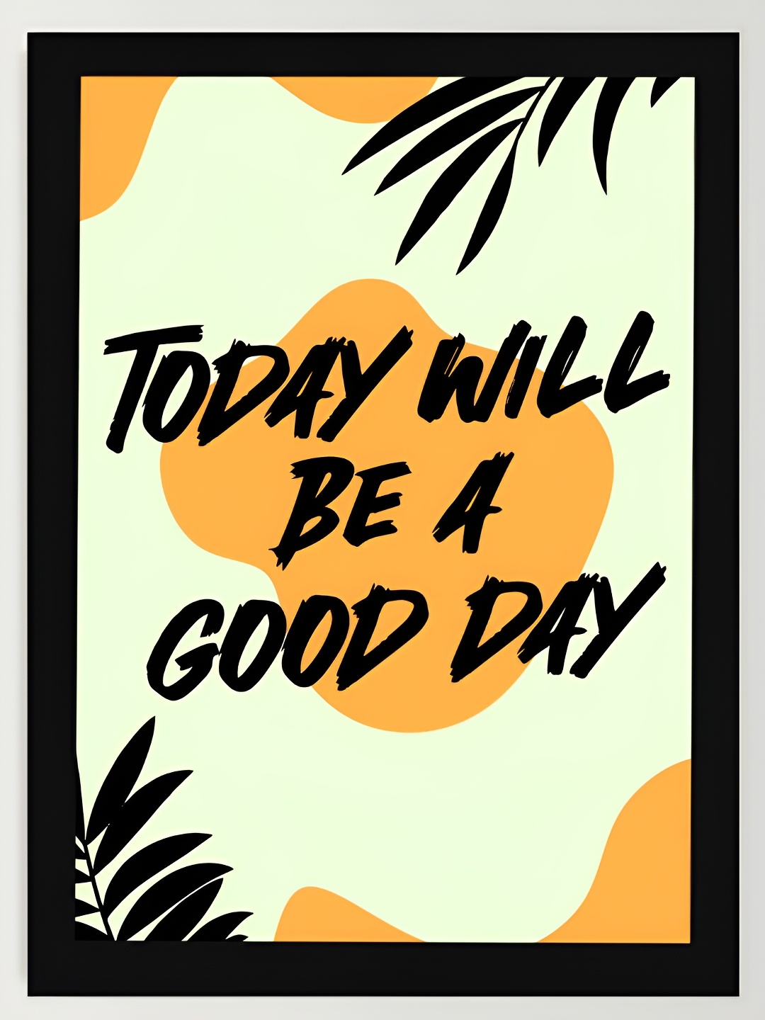 DecorTwist Black & Green Quotes Printed Poster Framed Wall Art