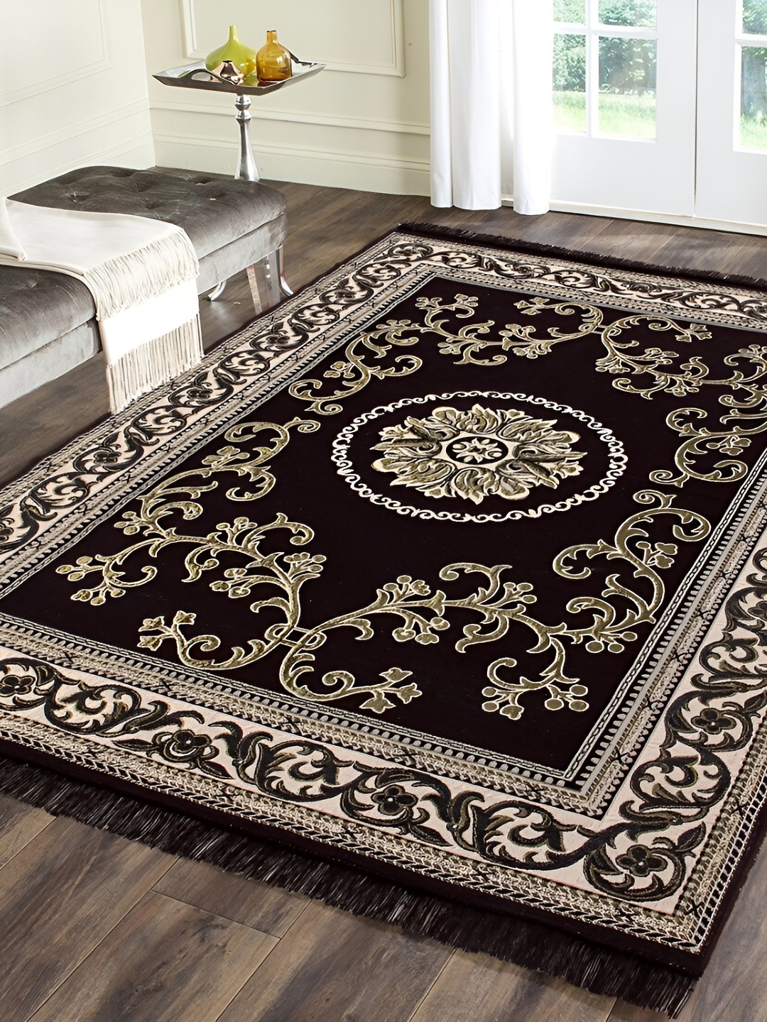 

ZESTURE Brown Ethnic Motifs Regular Carpet
